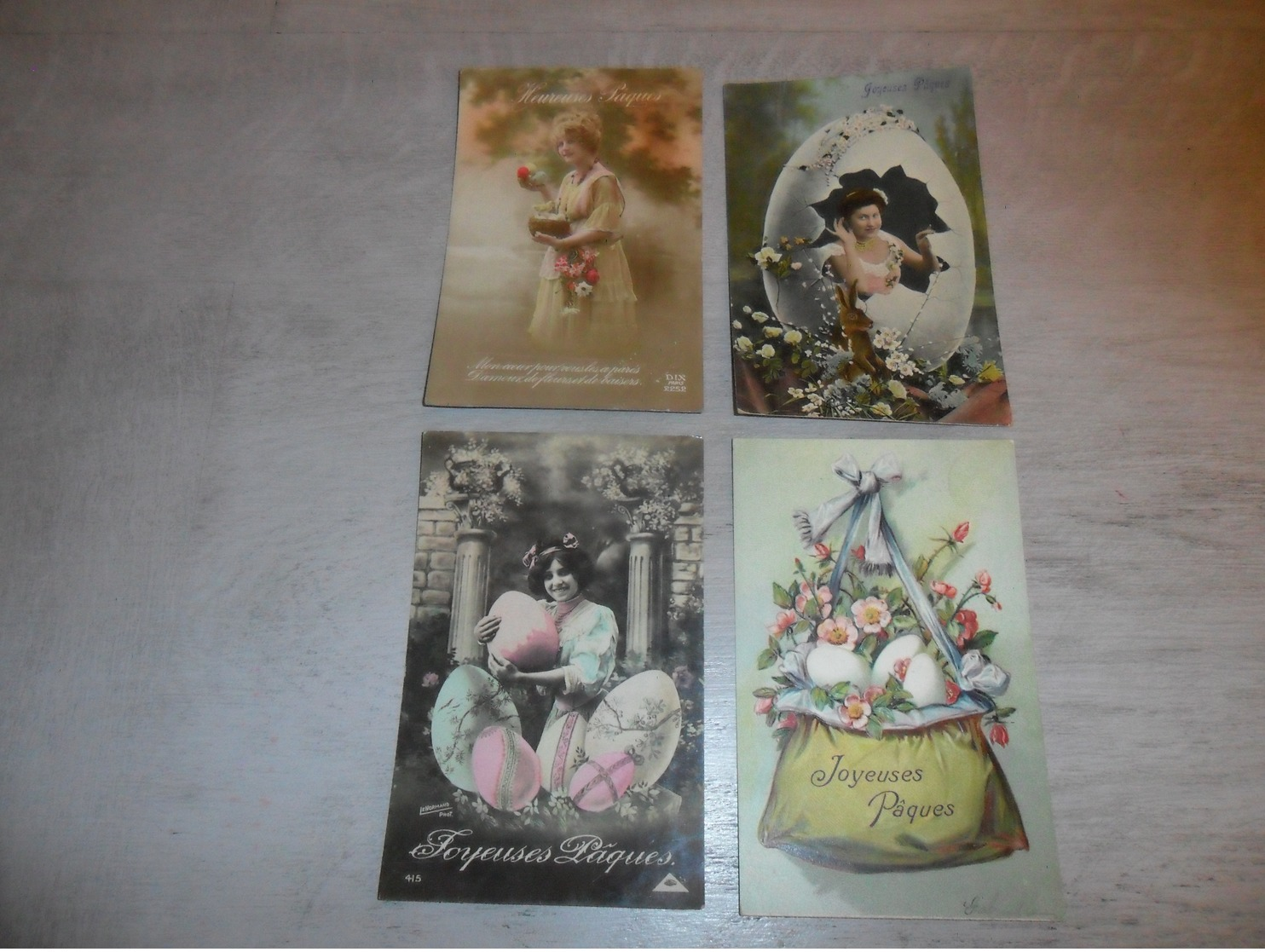 Beau Lot De 60 Cartes Postales De Fantaisie  Pâques   Mooi Lot 60 Postkaarten Van Fantasie  Pasen -  60 Scans - 5 - 99 Cartes