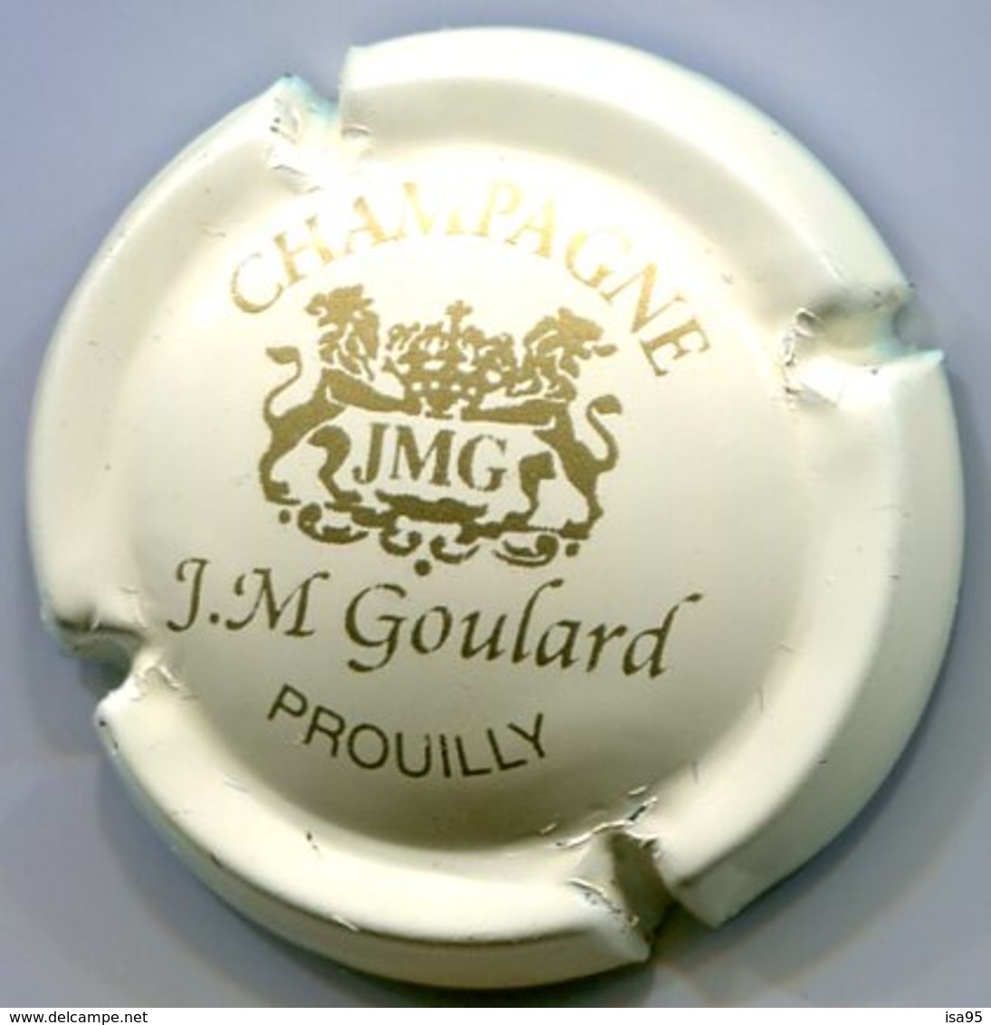 CAPSULE-CHAMPAGNE GOULARD J.M. N°04a Crème Pâle & Or - Autres & Non Classés