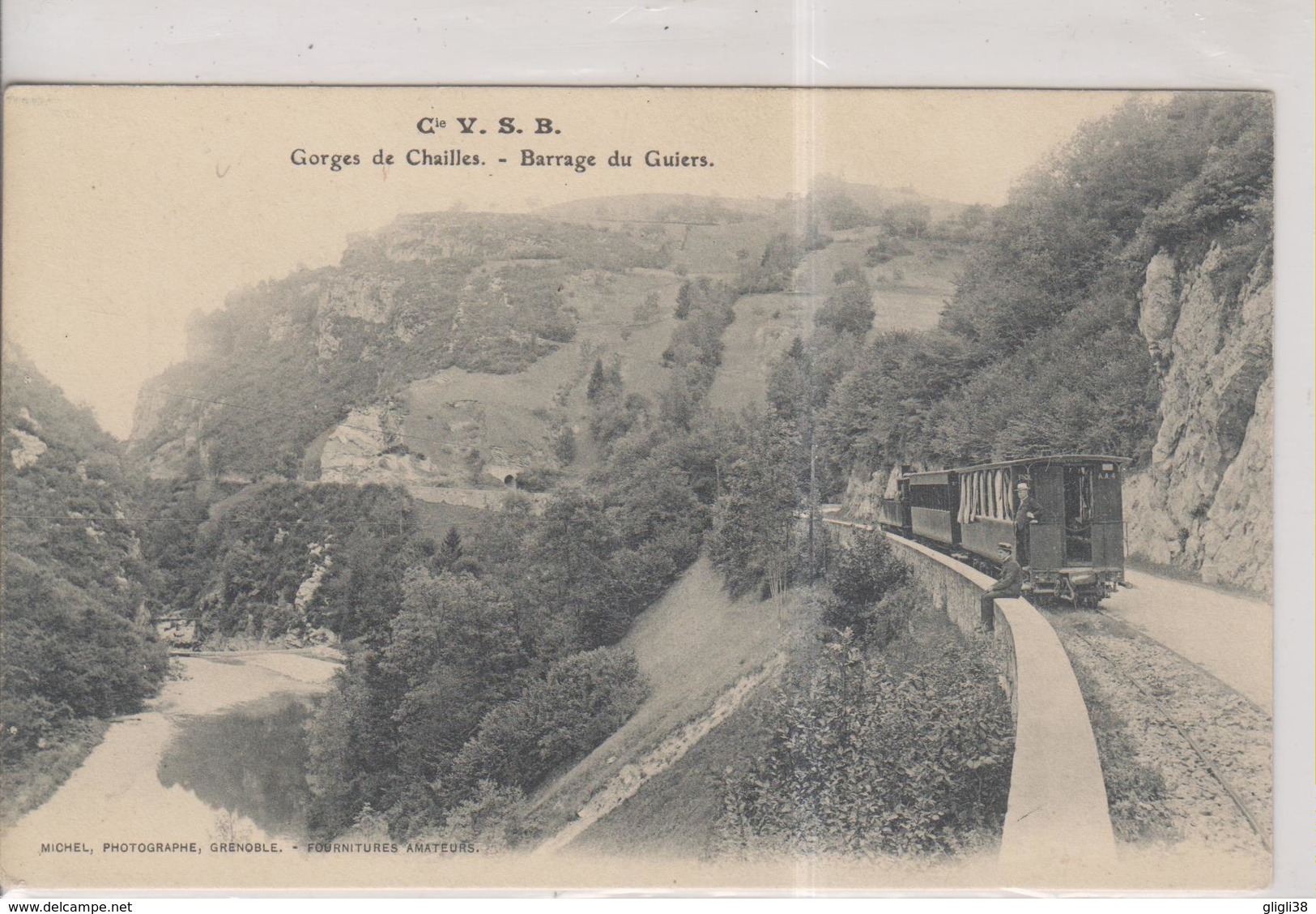 CPA-38-Isère-73-Savoie- Cie Du V.S.B- VOIRON-ST-BERON- Gorges De Chailles- Barrage Du Guiers- - Voiron