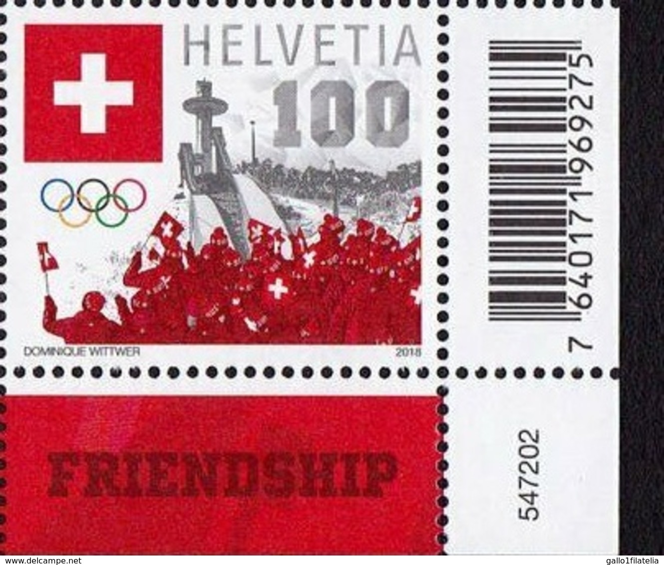 ** 2018 - SVIZZERA / SWITZERLAND - GIOCHI OLIMPICI INVERNALI DI PYEONG CHANG / WINTER OLYMPIC GAMES IN PYEONG CHANG. MNH - Ungebraucht