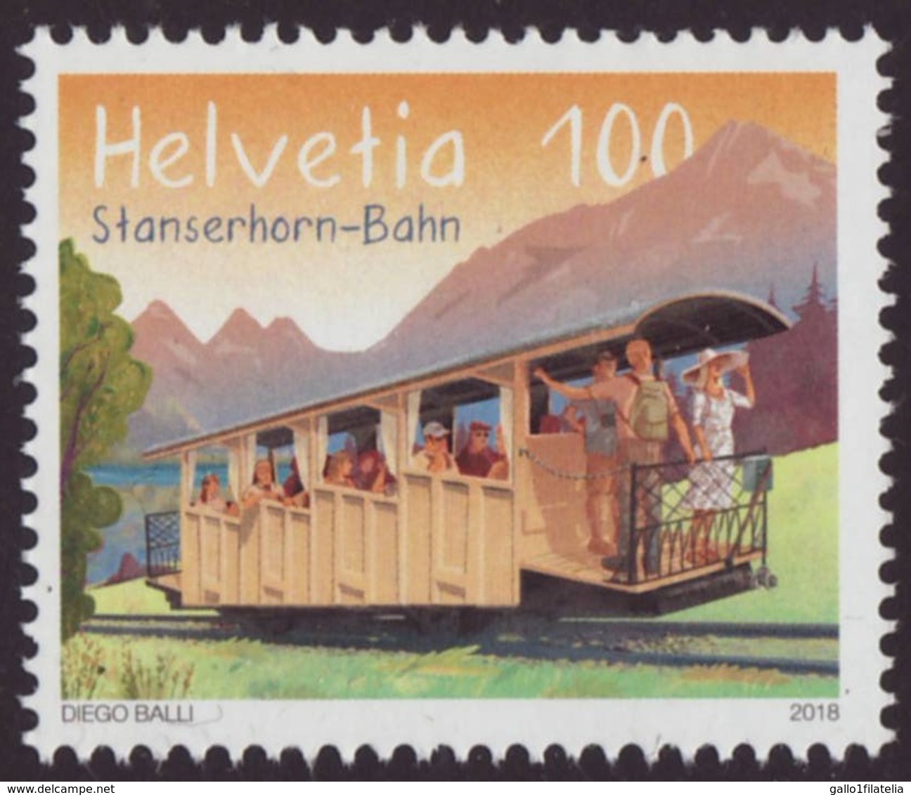 ** 2018 - SVIZZERA / SWITZERLAND - FERROVIA MONTANA DI STANSERHORN / MOUNTAIN RAILWAY OF STANSERHORN. MNH - Nuovi