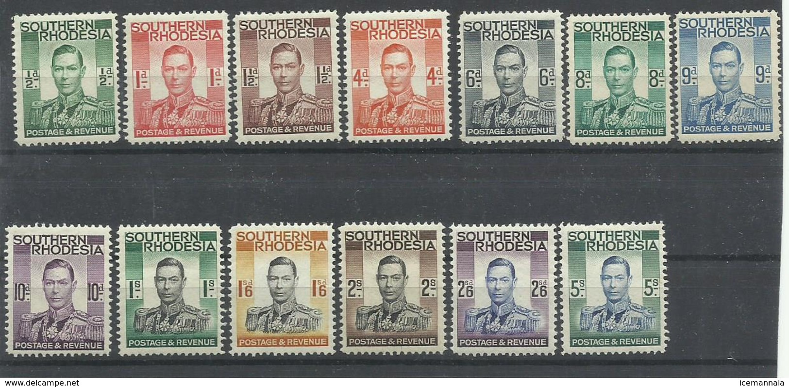 RHODESIA DEL SUR  YVERT  40/52   MH  * - Rodesia Del Sur (...-1964)