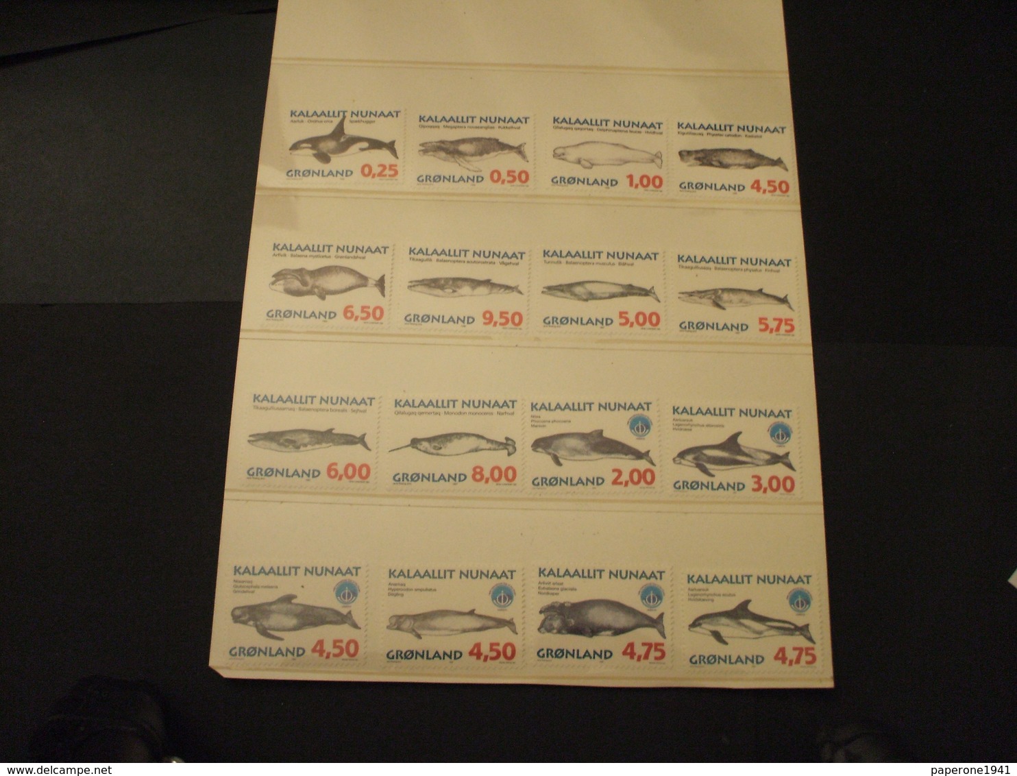 GROENLANDIA - 1996/8 BALENE 4+6+6 VALORI - NUOVI(++) - Unused Stamps