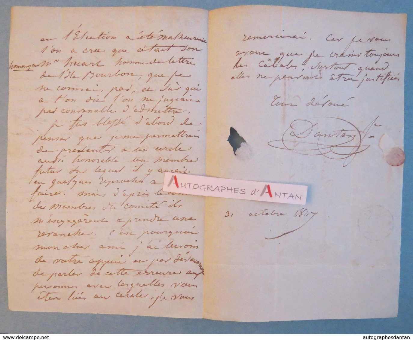 L.A.S 1847 Jean-Pierre DANTAN Le Jeune Sculpteur Lettre Du Sommerard Huart Metz - Lettre Autographe - Paris Baden Baden - Autres & Non Classés