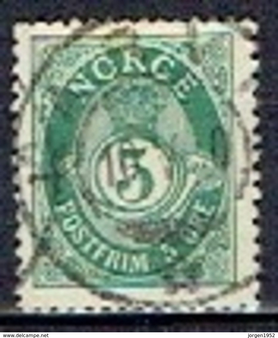 NORWAY # FROM 1893-98 STAMPWORLD 55A  TK: 14 1/2 X 13 1/2 - Oblitérés