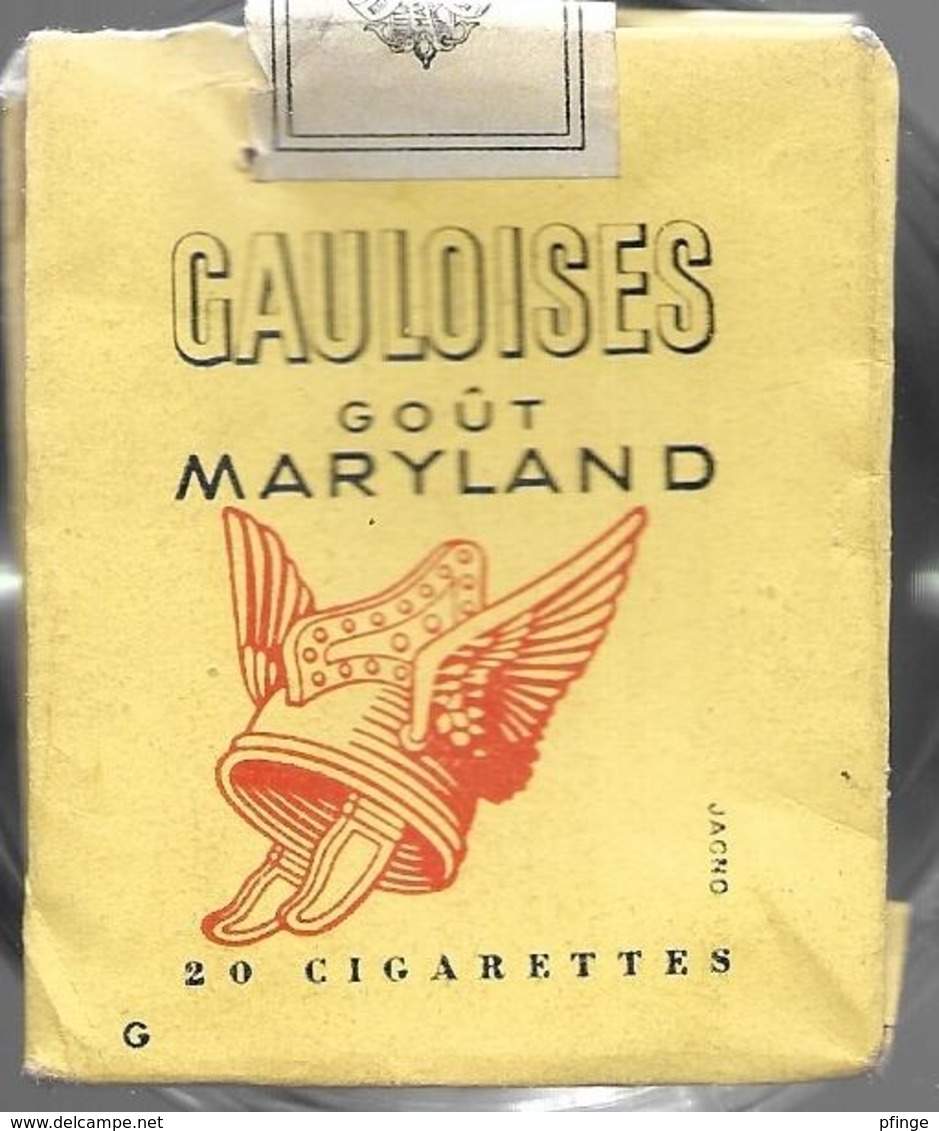 Ancien Paquet Vide En Papier  De 20 Cigarettes Gauloises Goût Maryland - Etuis à Cigarettes Vides