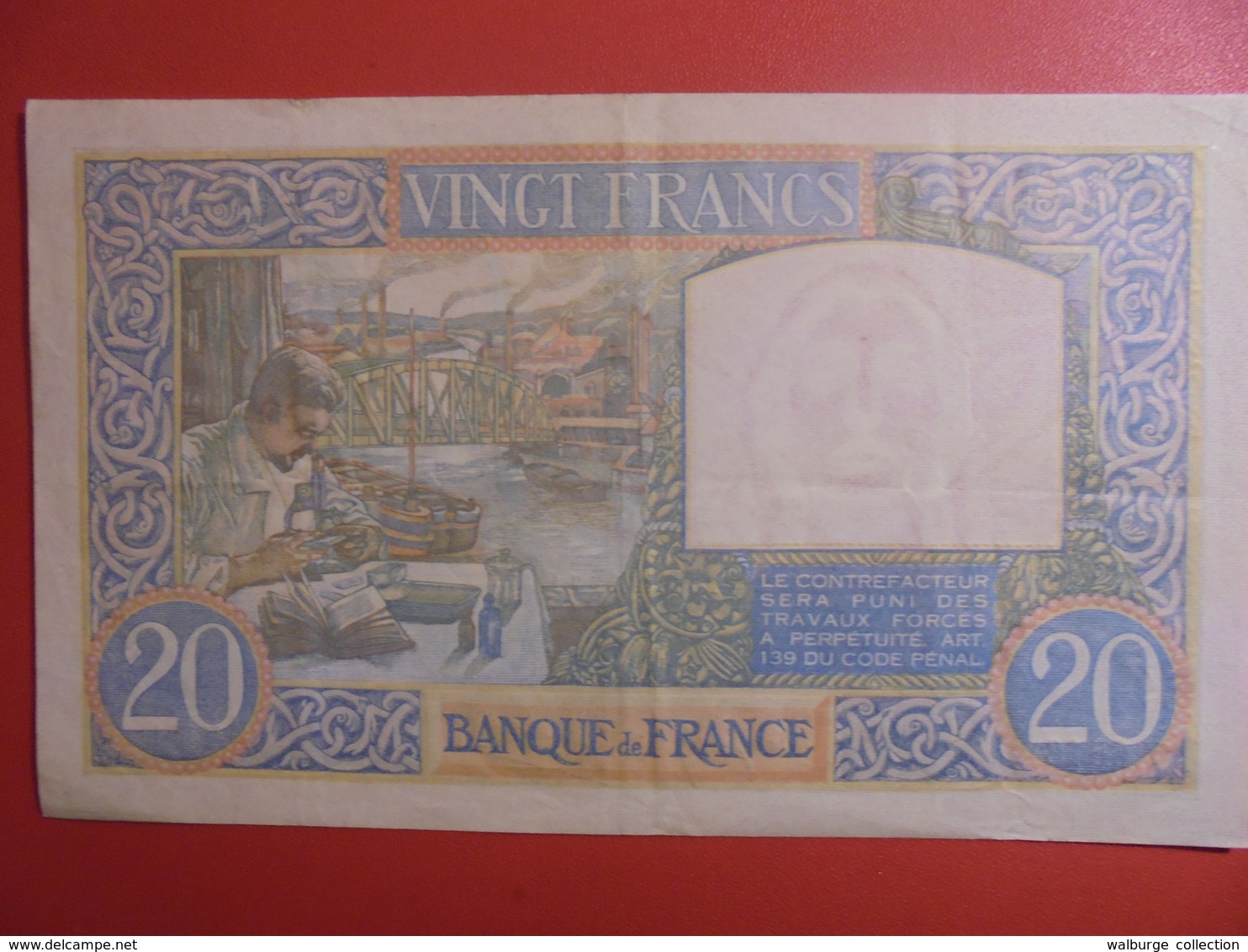 FRANCE 20 FRANCS 1941 PEU CIRCULER PAS DE TROUS D'EPINGLES(B.1) - 20 F 1939-1942 ''Science Et Travail''