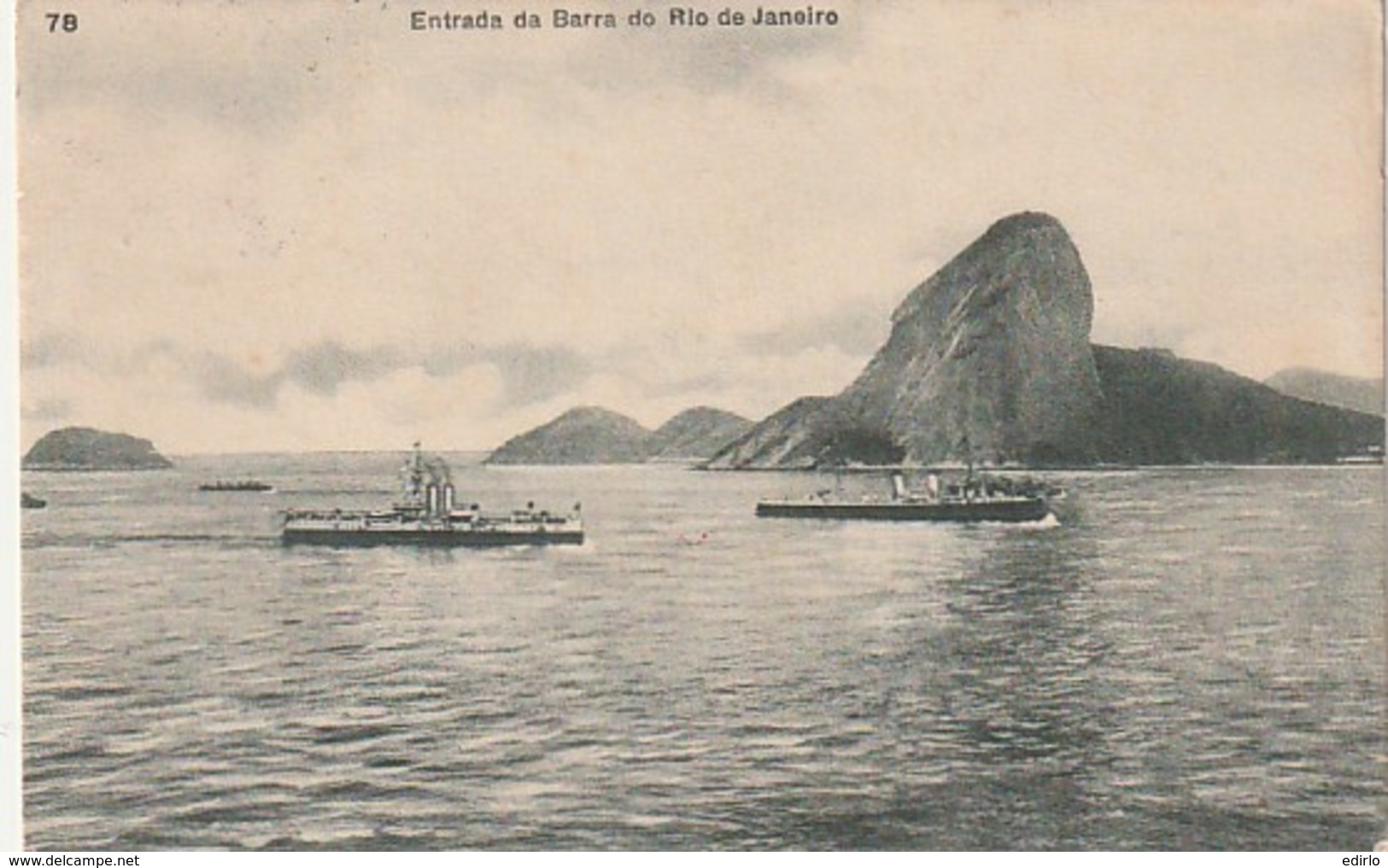 ***   BRESIL ***   RIO DE JANEIRO Entrada Da Baarra - Stamped TTB - Rio De Janeiro