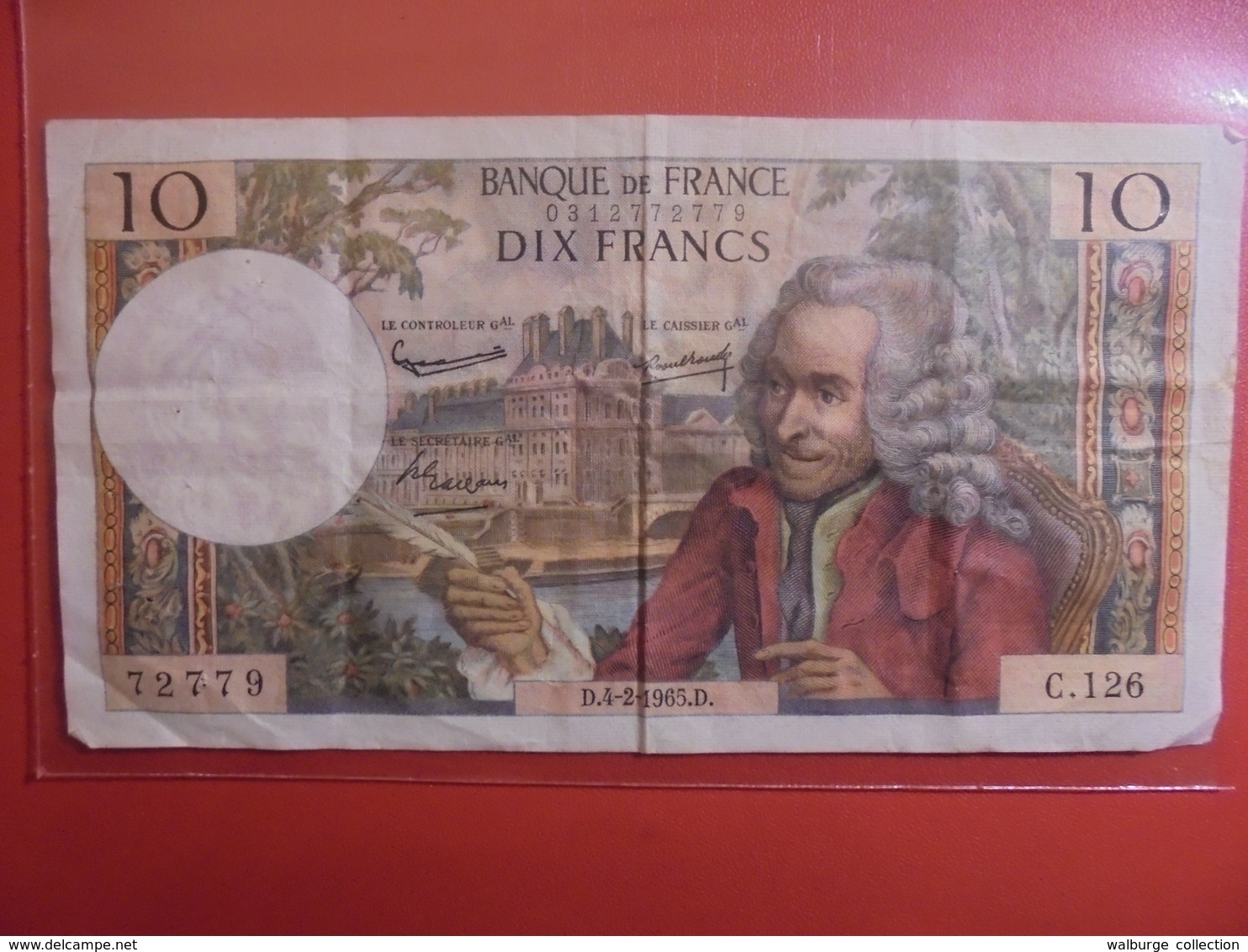 FRANCE 10 FRANCS 1965  CIRCULER(B.1) - 10 F 1963-1973 ''Voltaire''