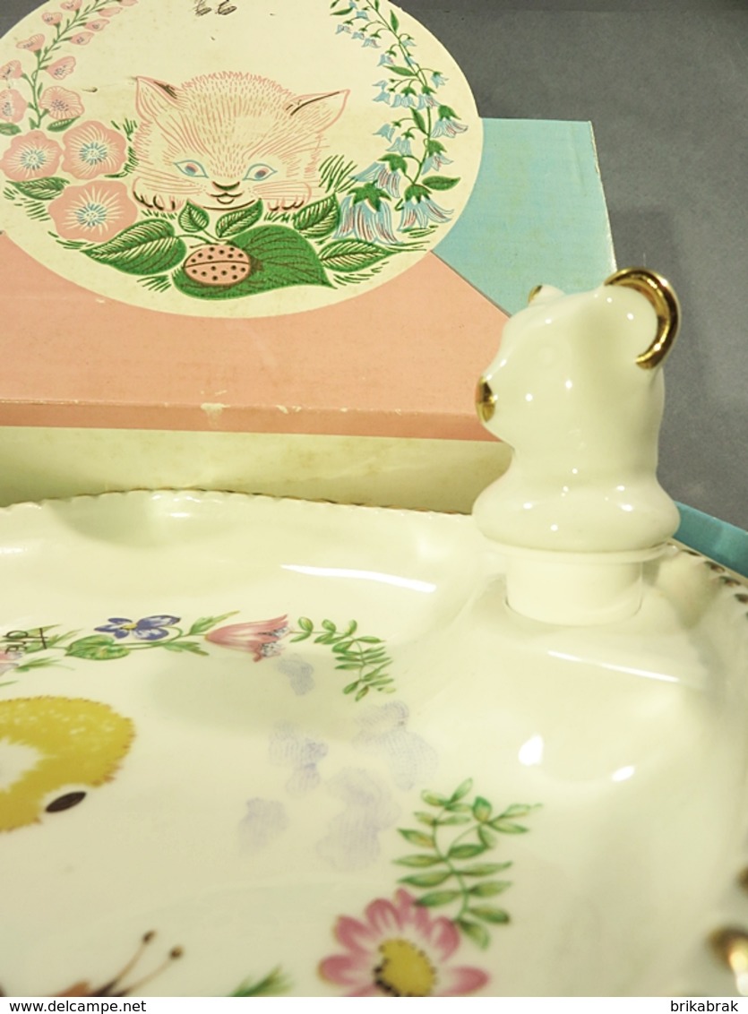 ° ASSIETTE A BOUILLIE PORCELAINE DE LIMOGES GL + Bébé Soupe