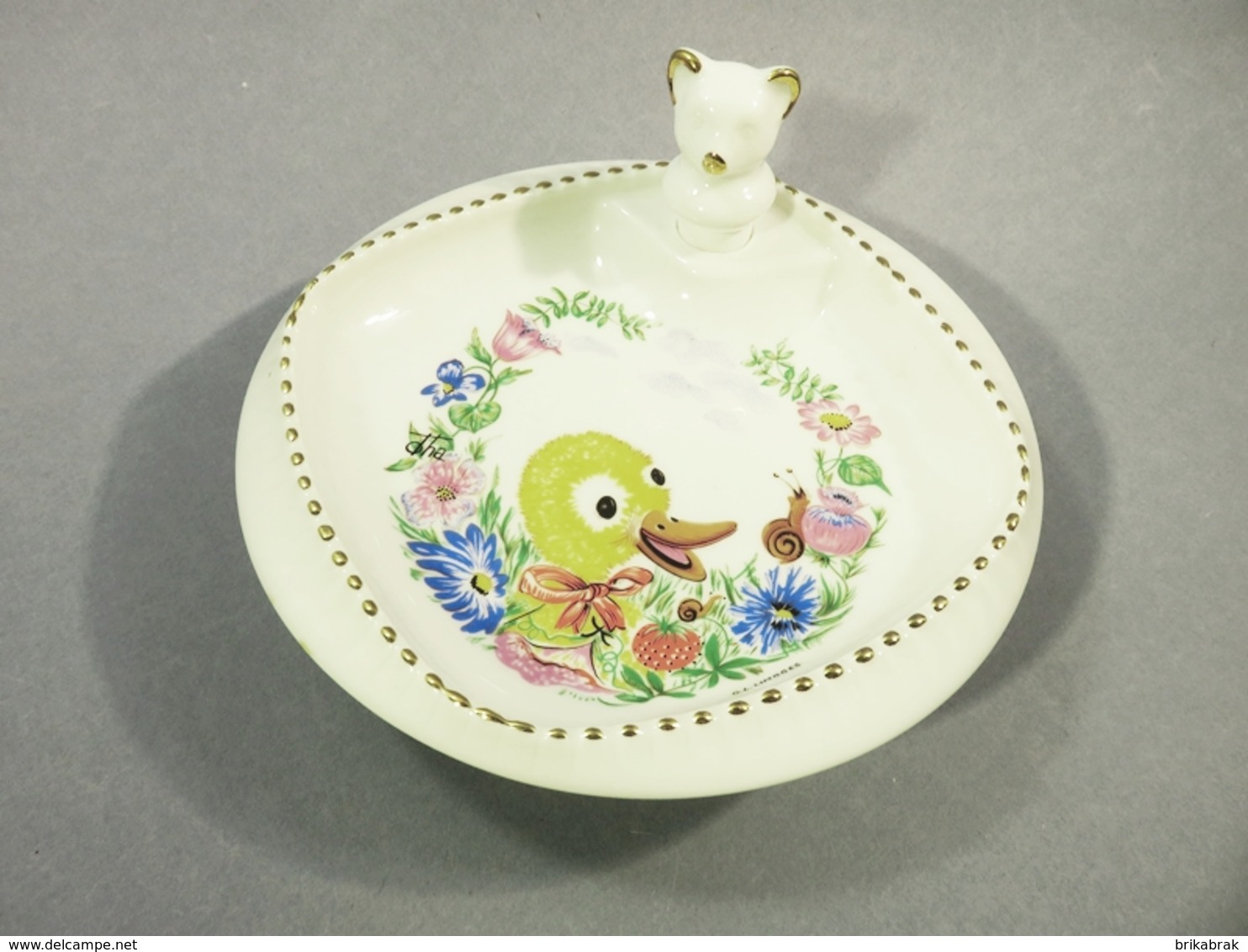 ° ASSIETTE A BOUILLIE PORCELAINE DE LIMOGES GL + Bébé Soupe