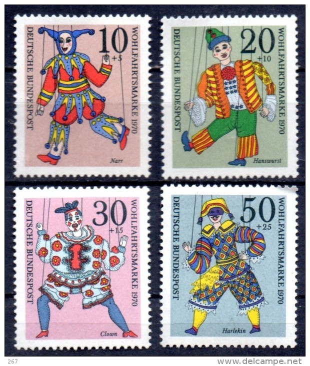 ALLEMAGNE  N°  501/04  * *  Marionnette Clown Arlequin - Puppets