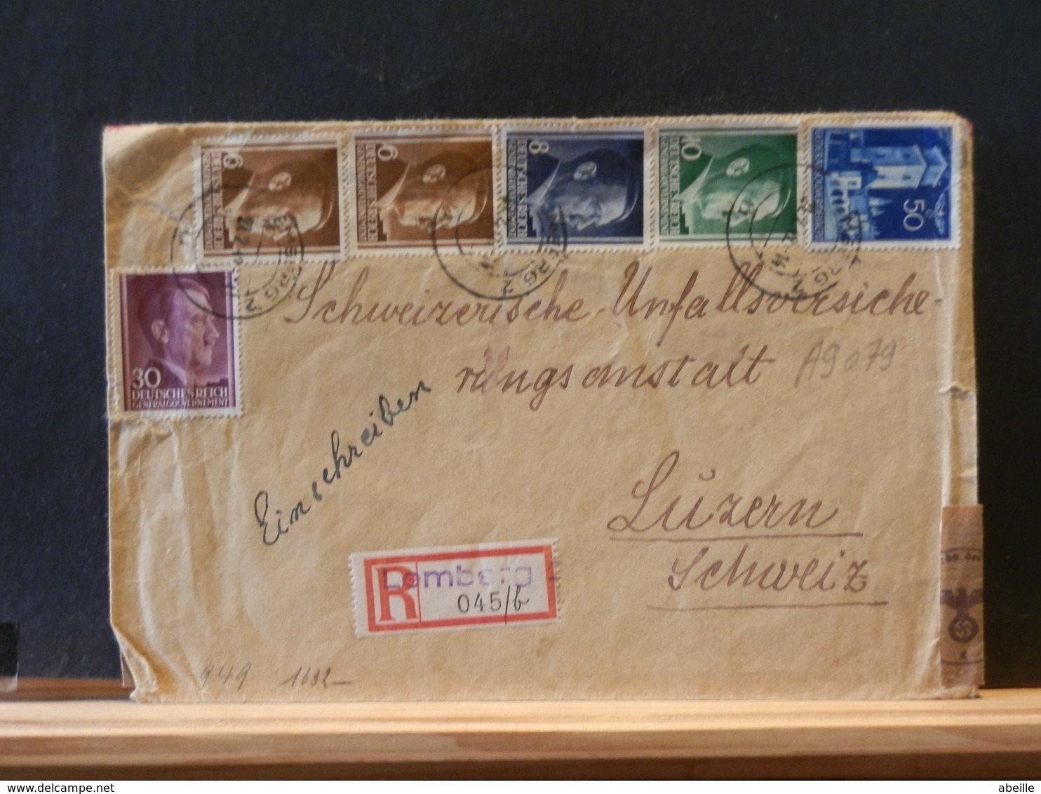 A9079 LETTRE RECOMM. ALLEMAGNE 1942 - Lettres & Documents