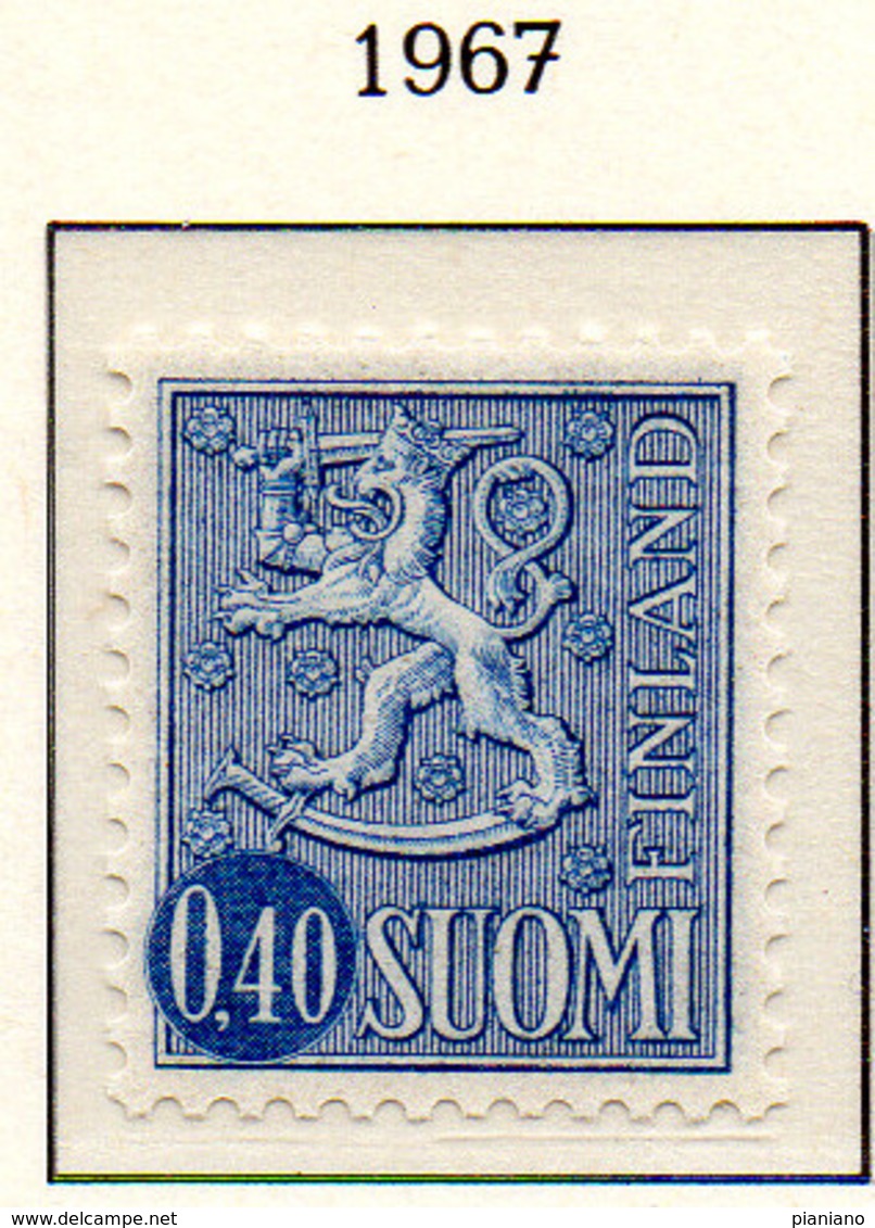 PIA - FINLANDIA - 1967 : Uso Corrente - Leone Rampante - Nuova Moneta   - (Yv 540AB  II) - Neufs