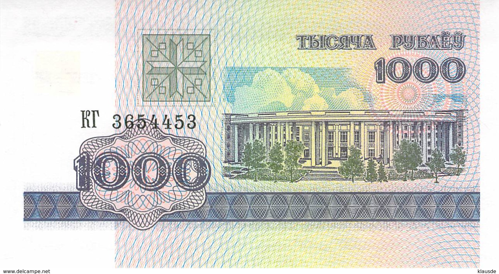 1000 Rubel Belaruss 1998 - Belarus