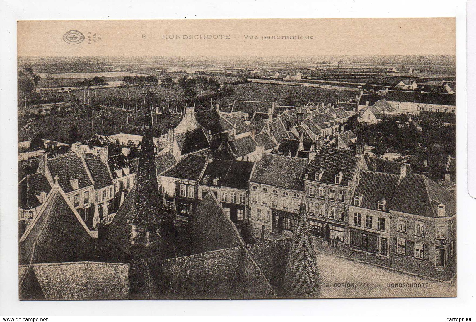 - CPA HONDSCHOOTE (59) - Vue Panoramique - Edition G. Corion N° 8 - - Hondshoote