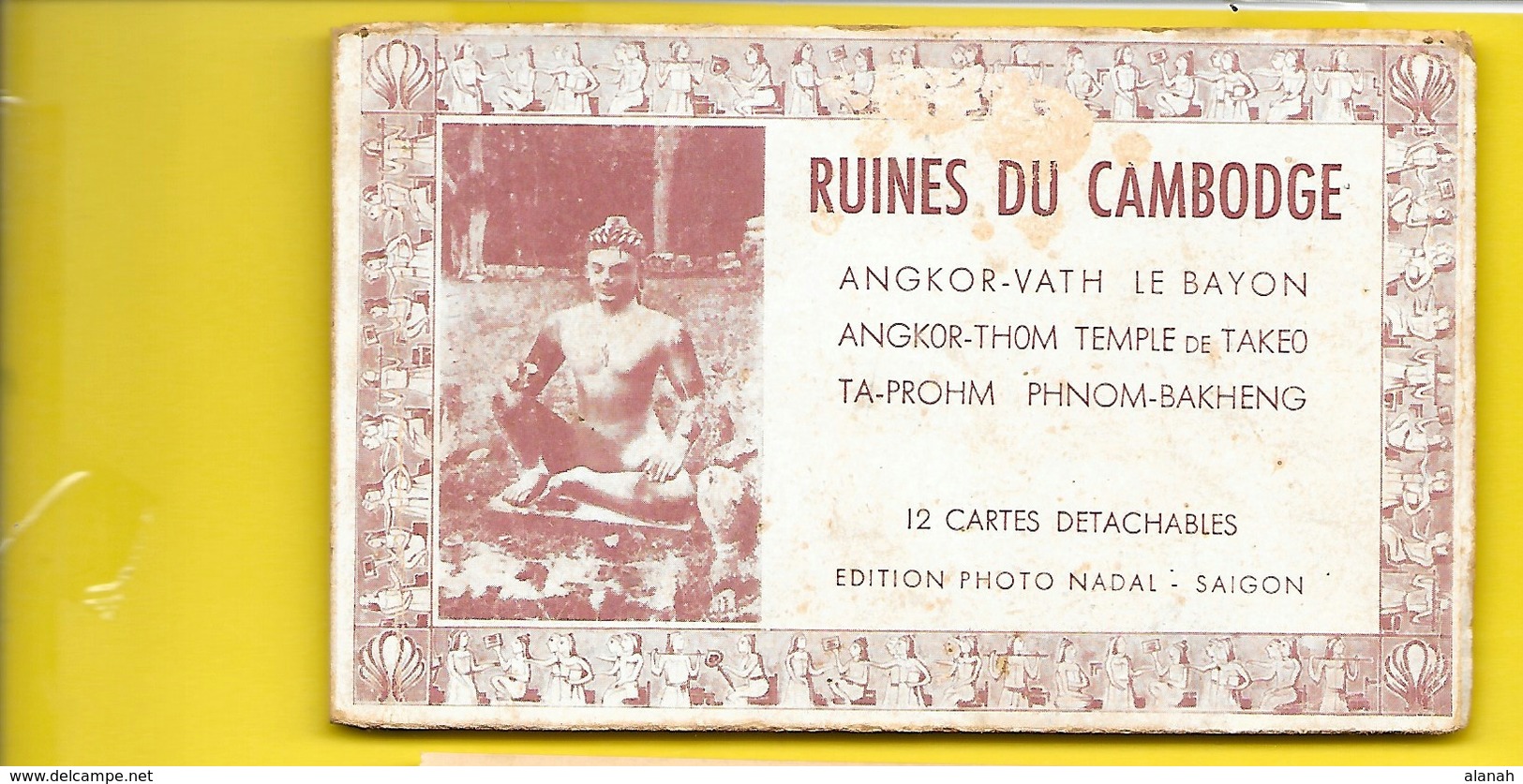 Carnet Complet 12 Cp Des Ruines Du Cambodge (Nadal à Saïgon) - Cambodia