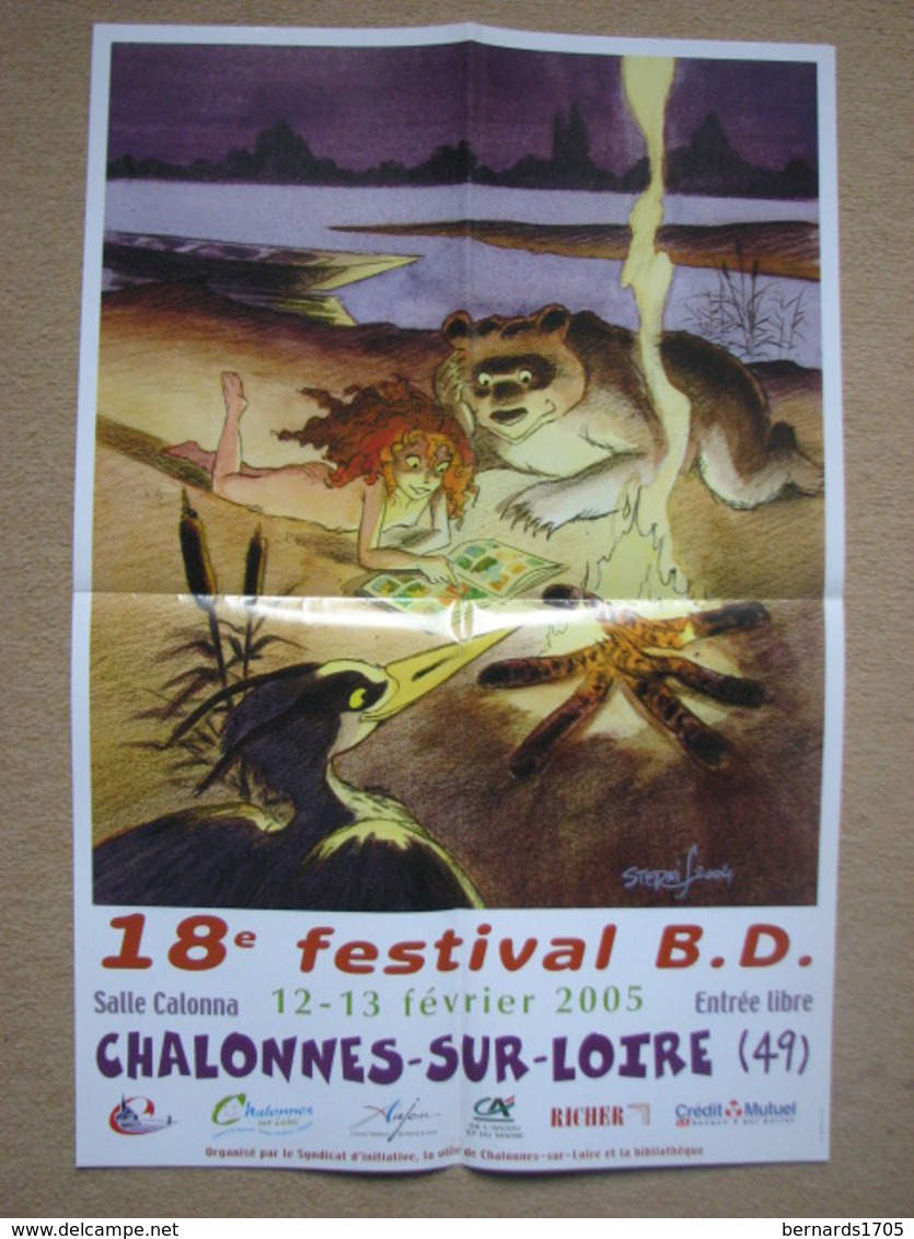 STERNIS - AFFICHE "PYRENEE" - 18è FESTIVAL BD CHALONNES-SUR-LOIRE (FEVRIER 2005) - Affiches & Offsets