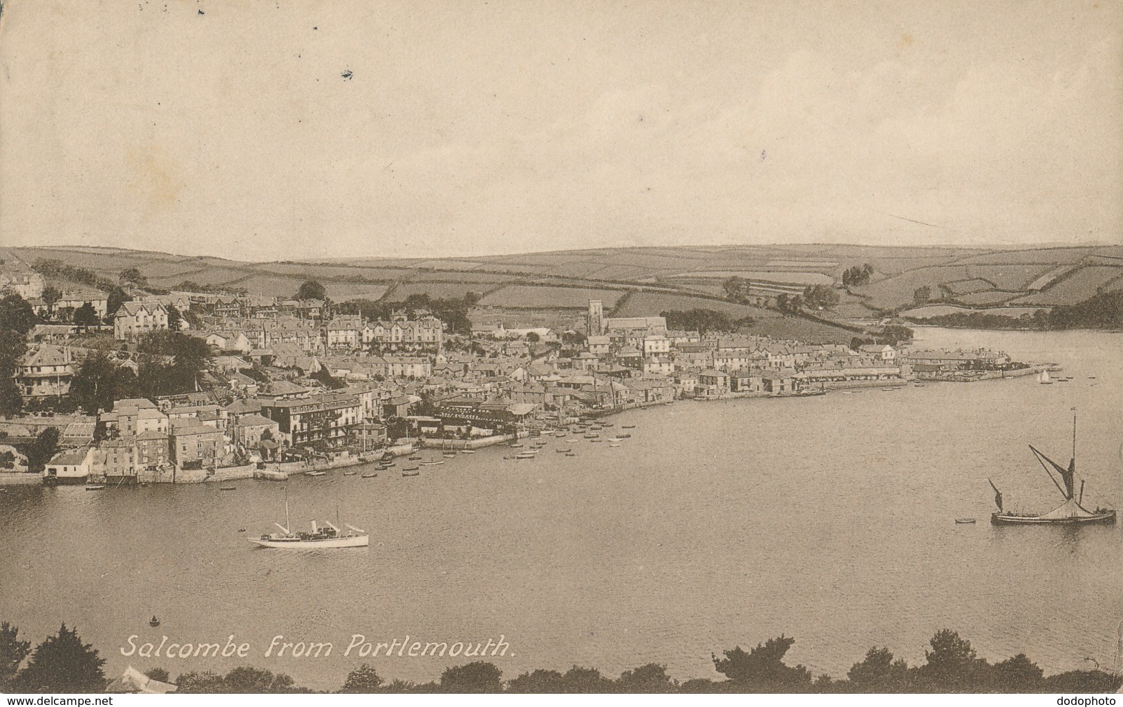 R002274 Salcombe From Portlemouth. E. P. Marshman. 1917 - Welt