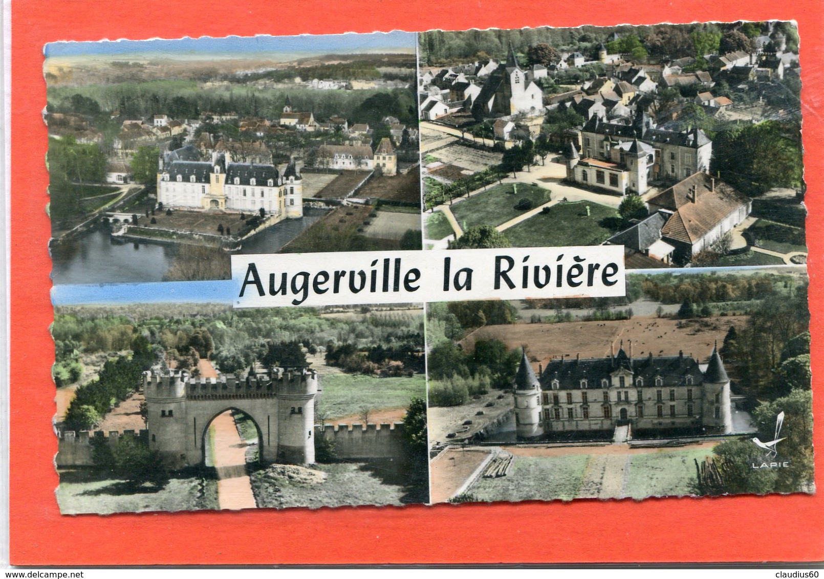 45  .AUGERVILLE  La  RIVIERE  . Multivues     .cpsm  9 X 14 - Autres & Non Classés