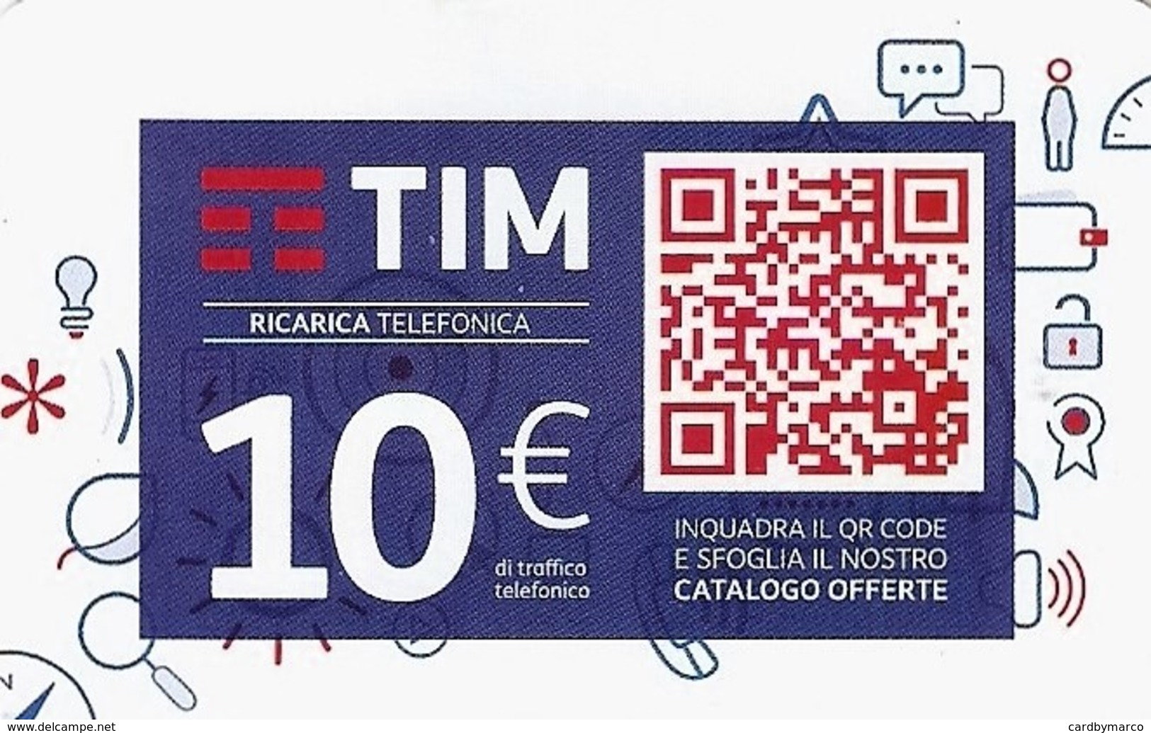 *ITALIA - TIM: QR CODE (TIM2c-10-C) - Gen.2021* - Ricarica Usata - Schede GSM, Prepagate & Ricariche
