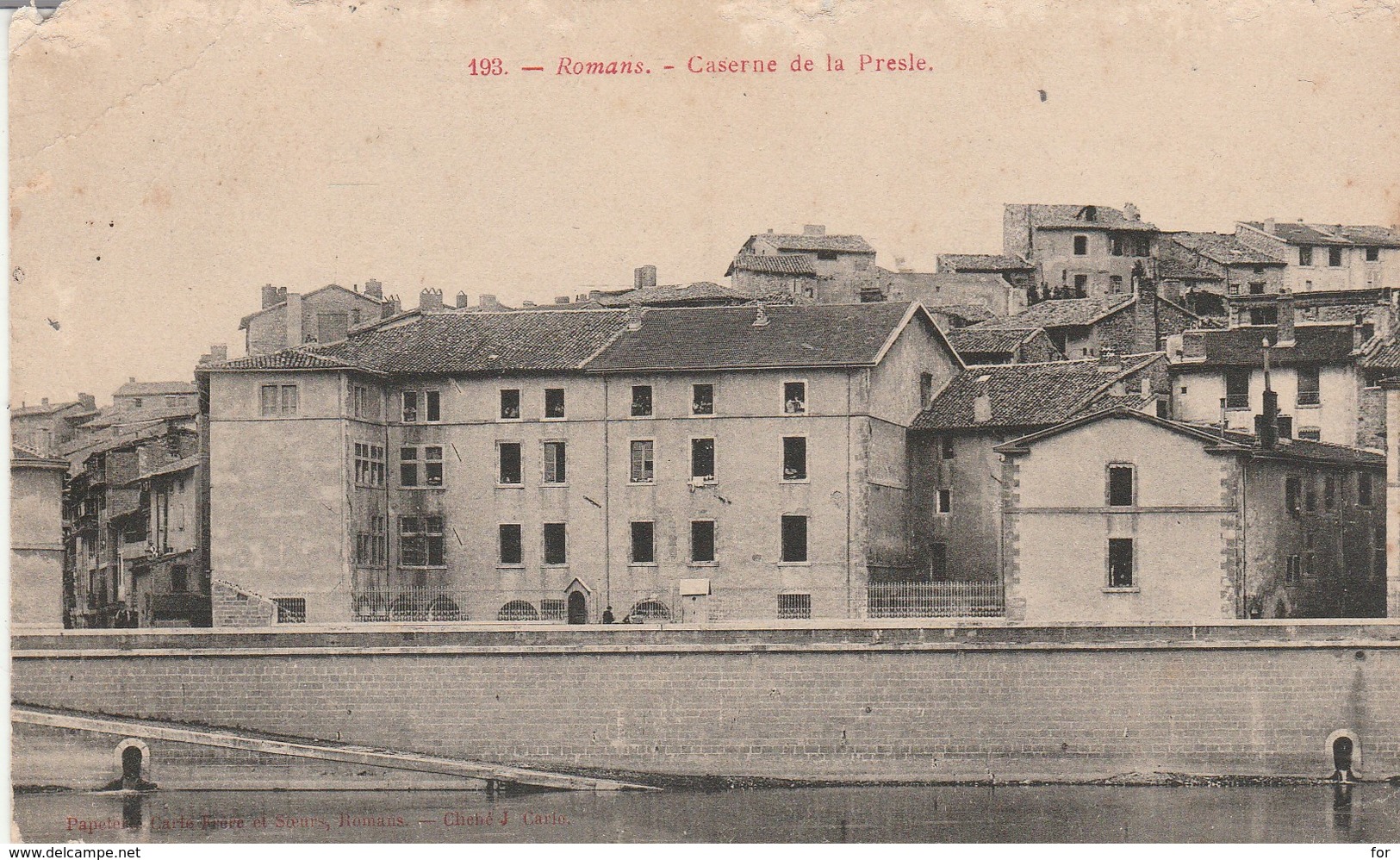 Drome : ROMANS-sur-ISERE : Caserne De La Presle ( Manque Angle Haut Gauche ) - Romans Sur Isere