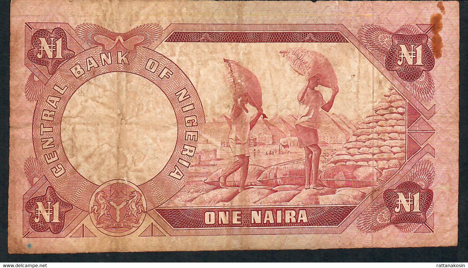 NIGERIA P15a 1 NAIRA 1973 Signature 1 FINE NO P.h. - Nigeria
