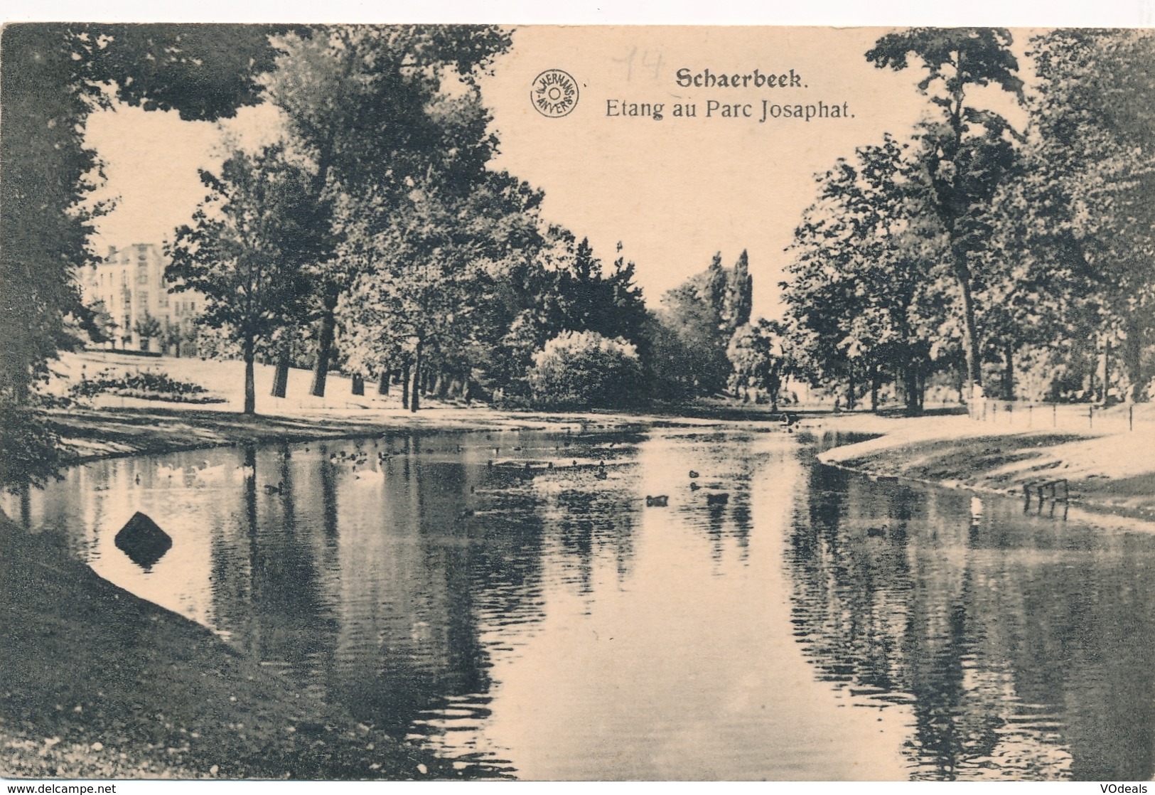 CPA - Belgique - Brussels - Bruxelles - Schaerbeek - Etang Au Parc Josaphat - Schaerbeek - Schaarbeek