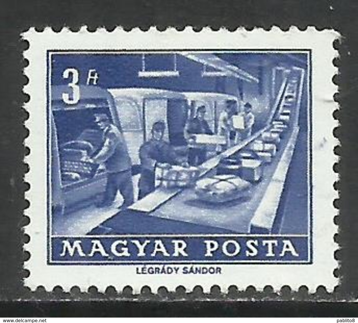 HUNGARY UNGHERIA MAGYAR 1963 1964 P.O. PARCEL CONVEYOR 3fo MNH - Nuovi