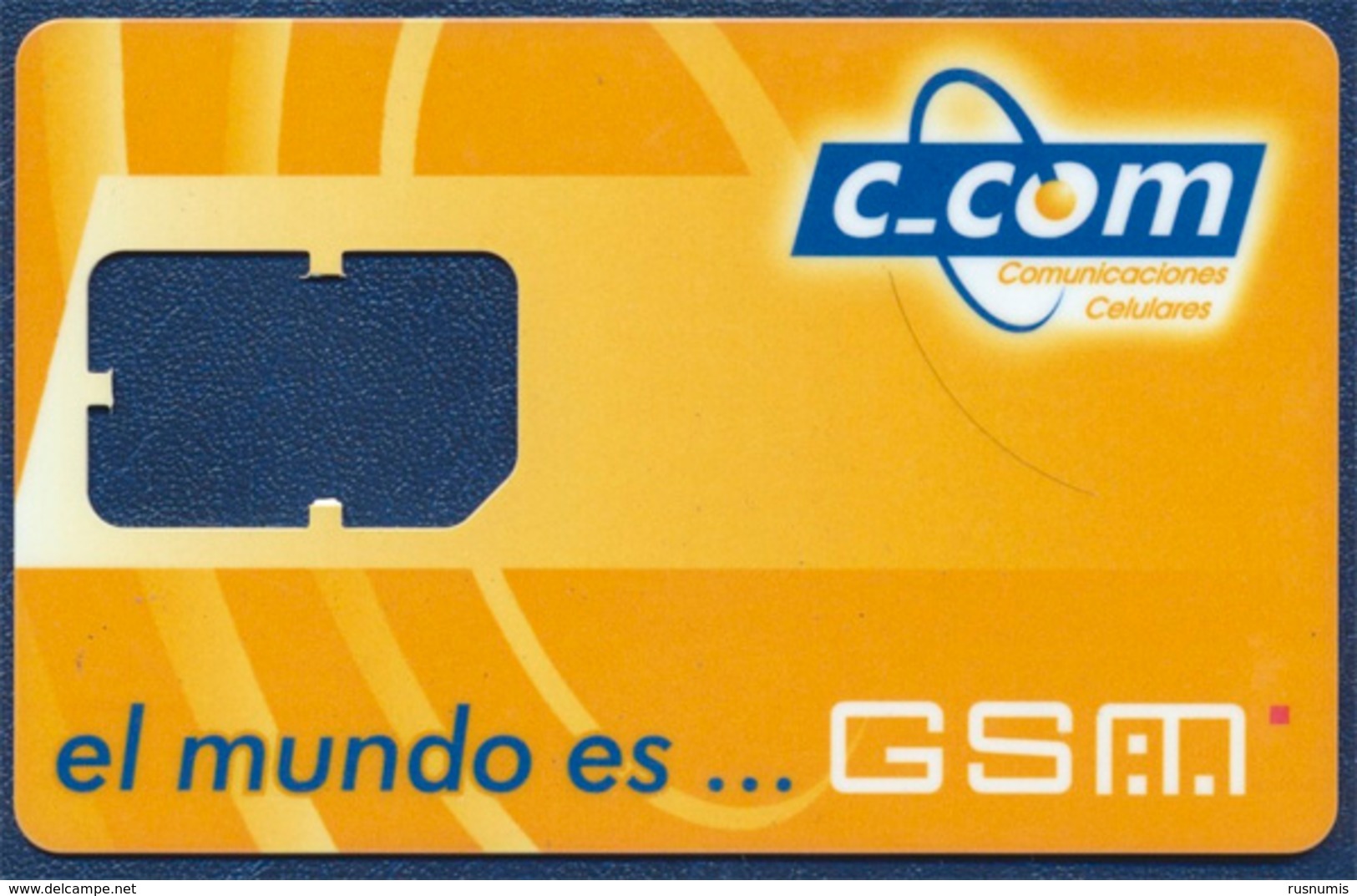 CUBA C_COM GSM (SIM) CARD FRAME PERFECT USED - Cuba