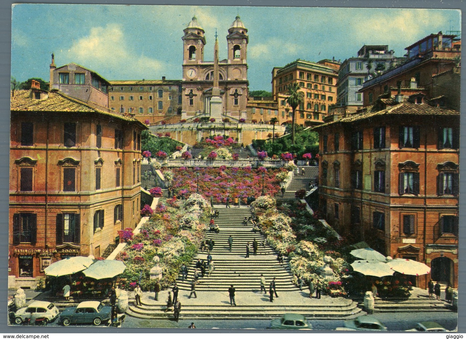 °°° Cartolina - Roma N. 550 Piazza Di Spagna - Trinità Dei Monti Viaggiata °°° - Orte & Plätze