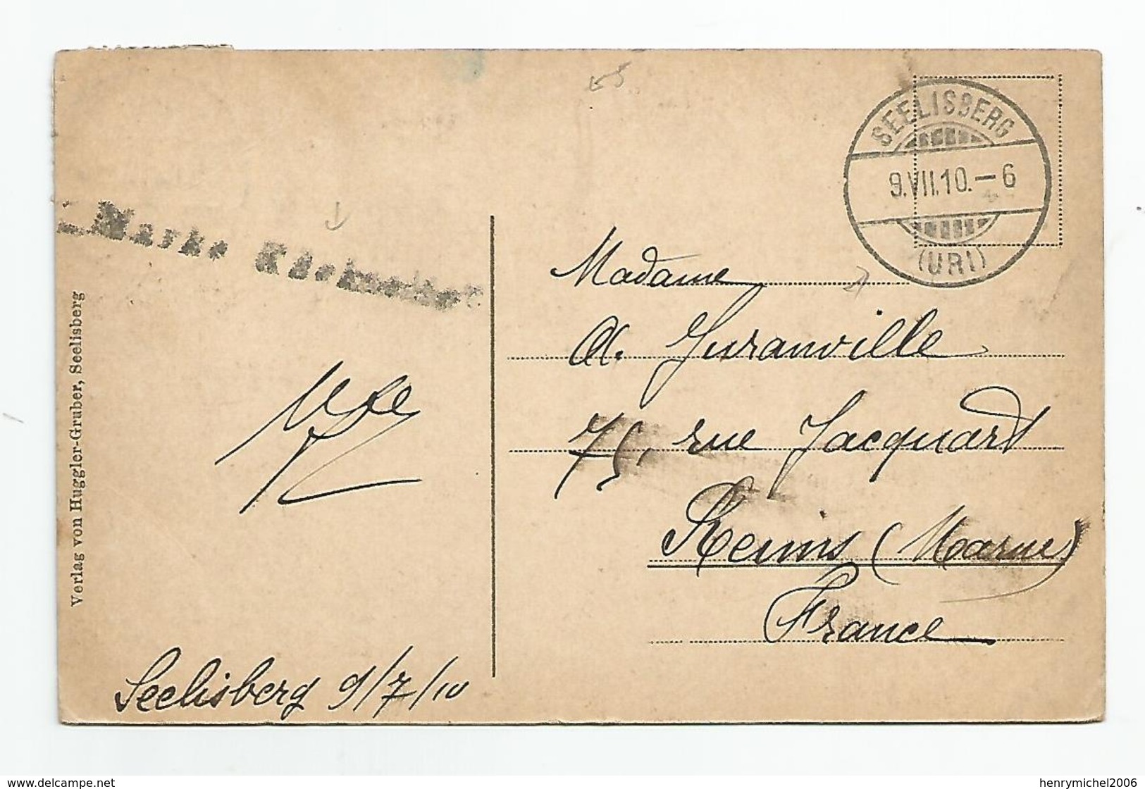 Suisse Uri - Seelisberg 1910 - 2scans - Seelisberg