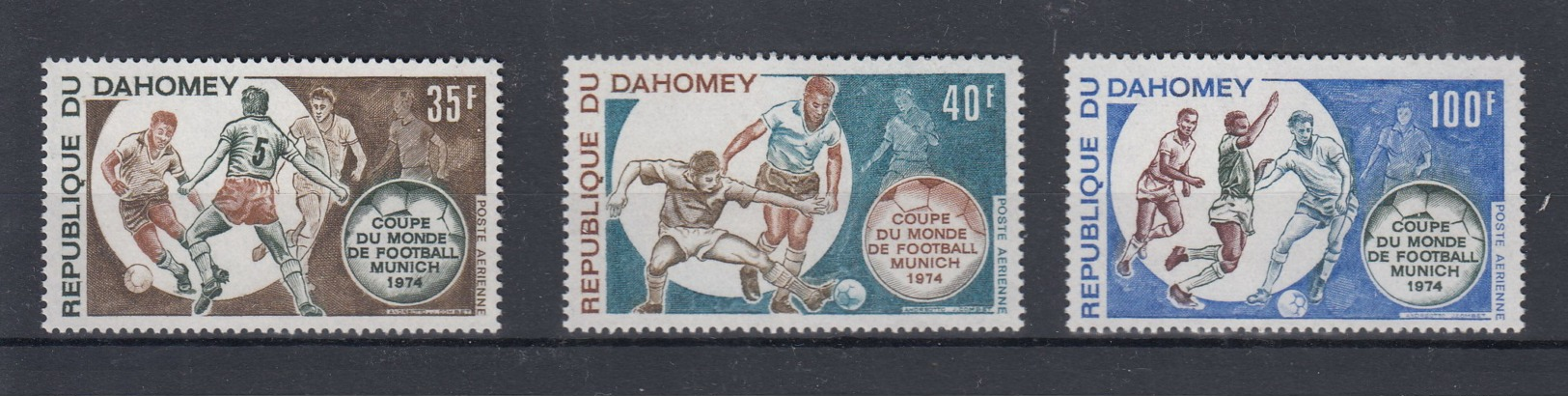 Dahomey Michel Cat.No.  Mnh/** 539/541 Soccer - Benin – Dahomey (1960-...)