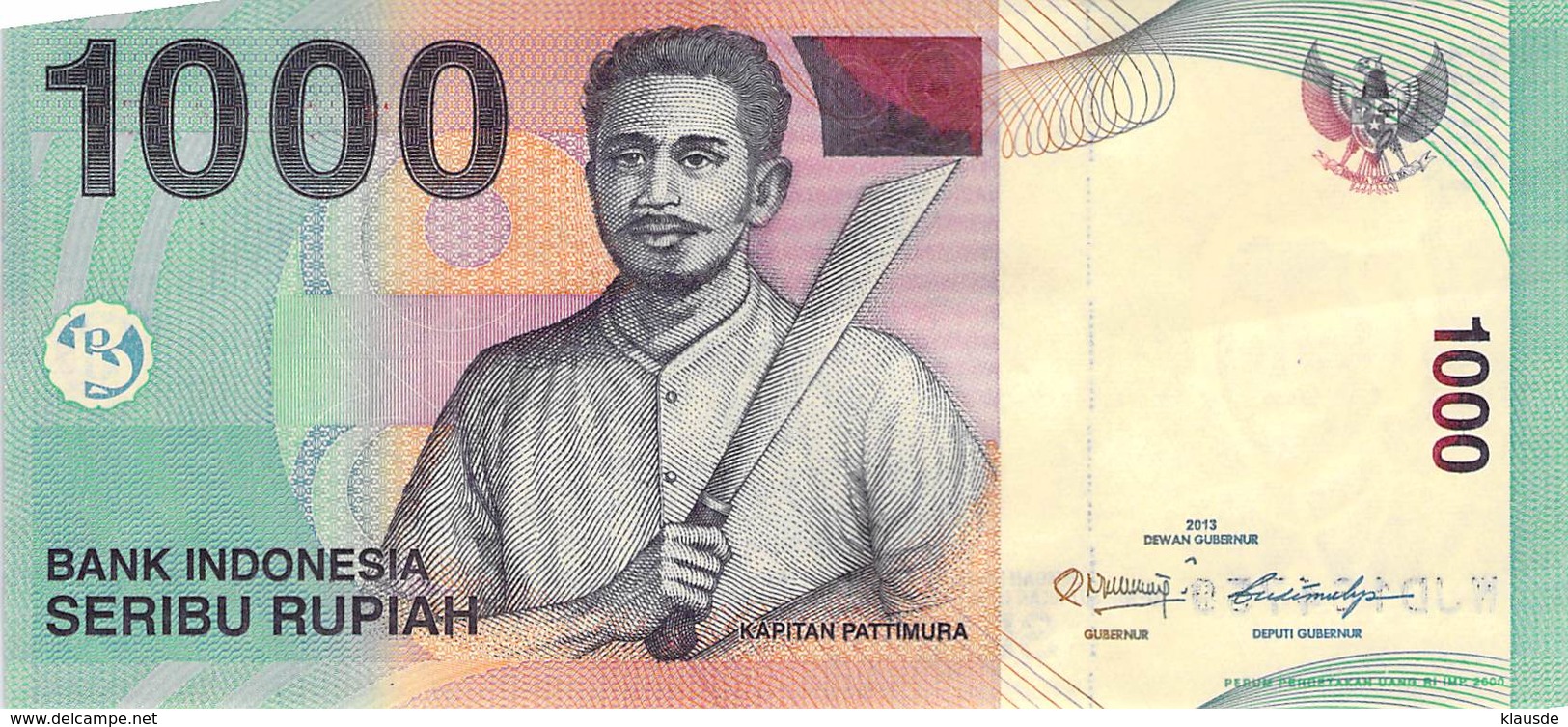 1000 Rupia Banknote Indonesien 2013 - Indonesien