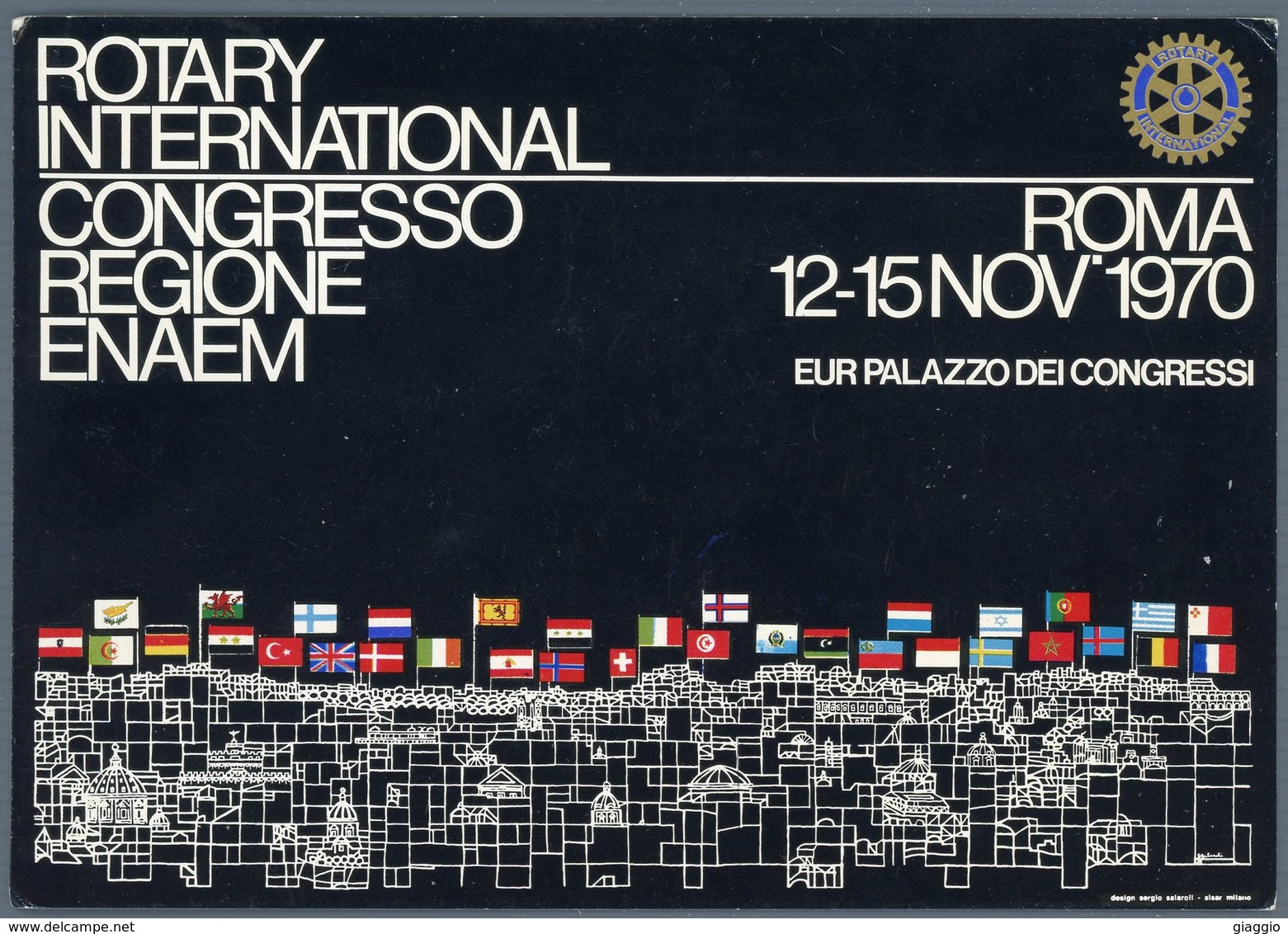 °°° Cartolina - Roma N. 618 Rotary International Viaggiata °°° - Ausstellungen