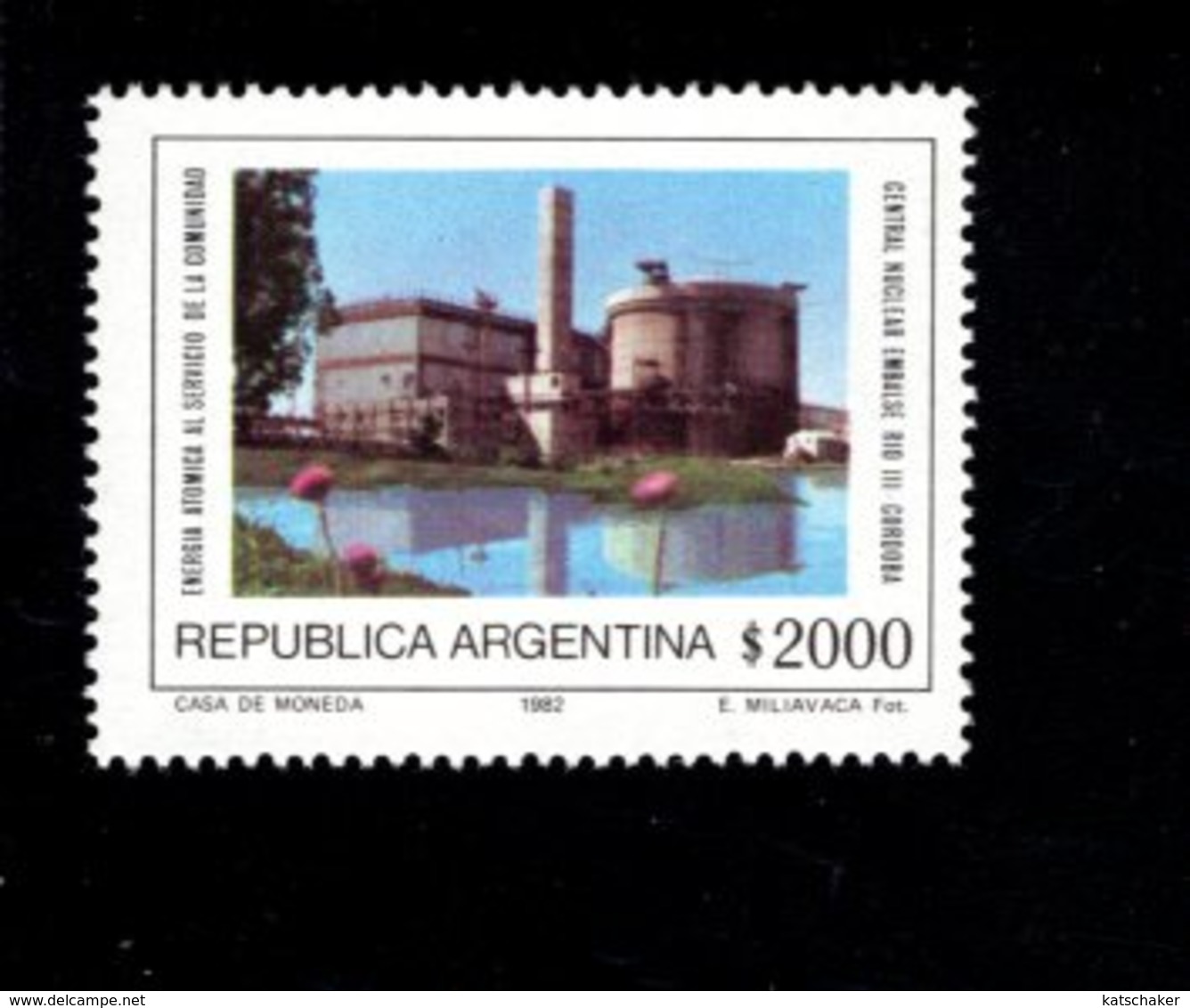 771858419 1982 SCOTT 1383 1384 POSTFRIS  MINT NEVER HINGED EINWANDFREI  (XX) - RIO III CENTRAL NUCLEAR POWER PLANT - Neufs