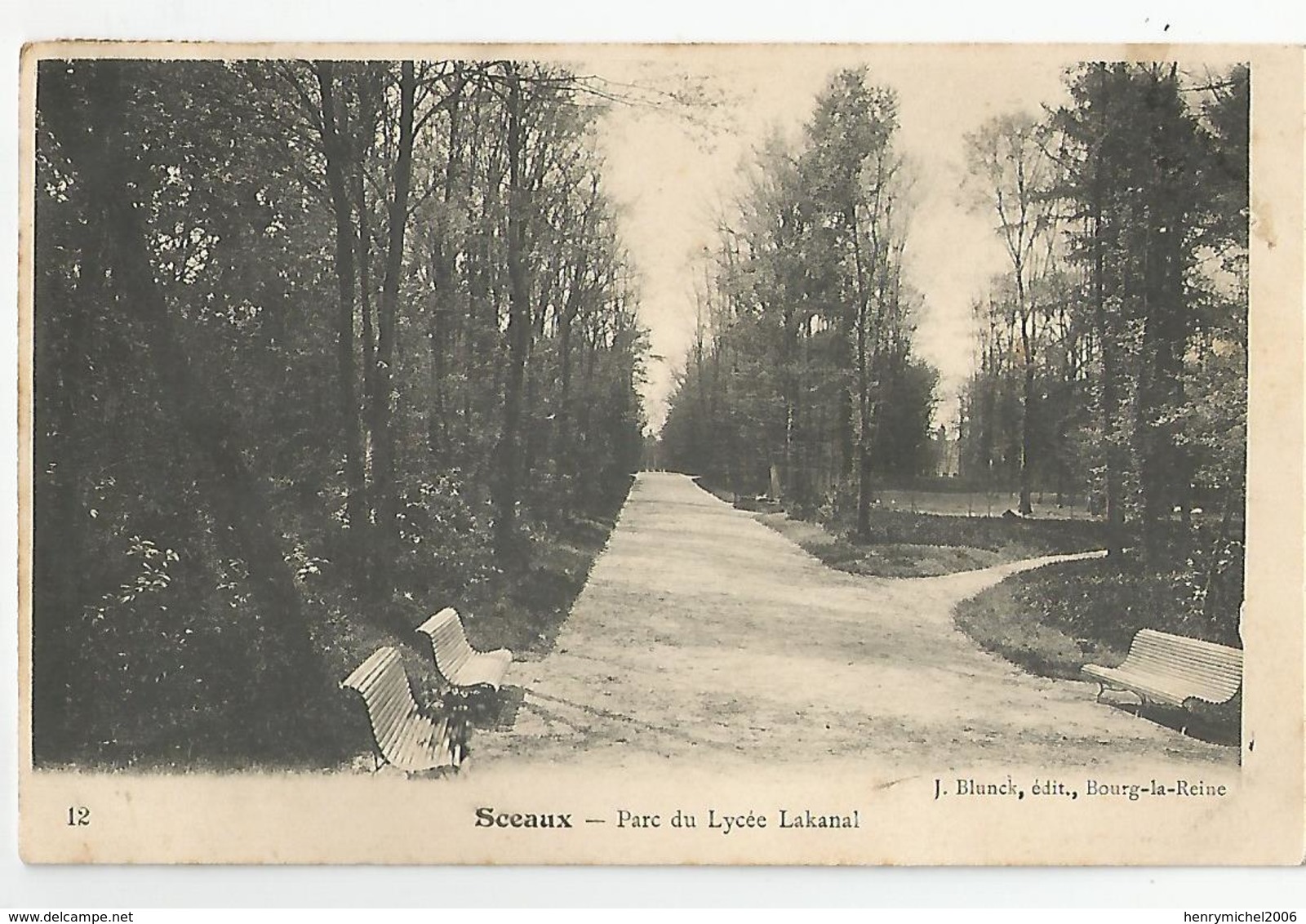 92 Sceaux Parc Du Lycée Lakanal Ed Blunck Bourg La Reine - Sceaux