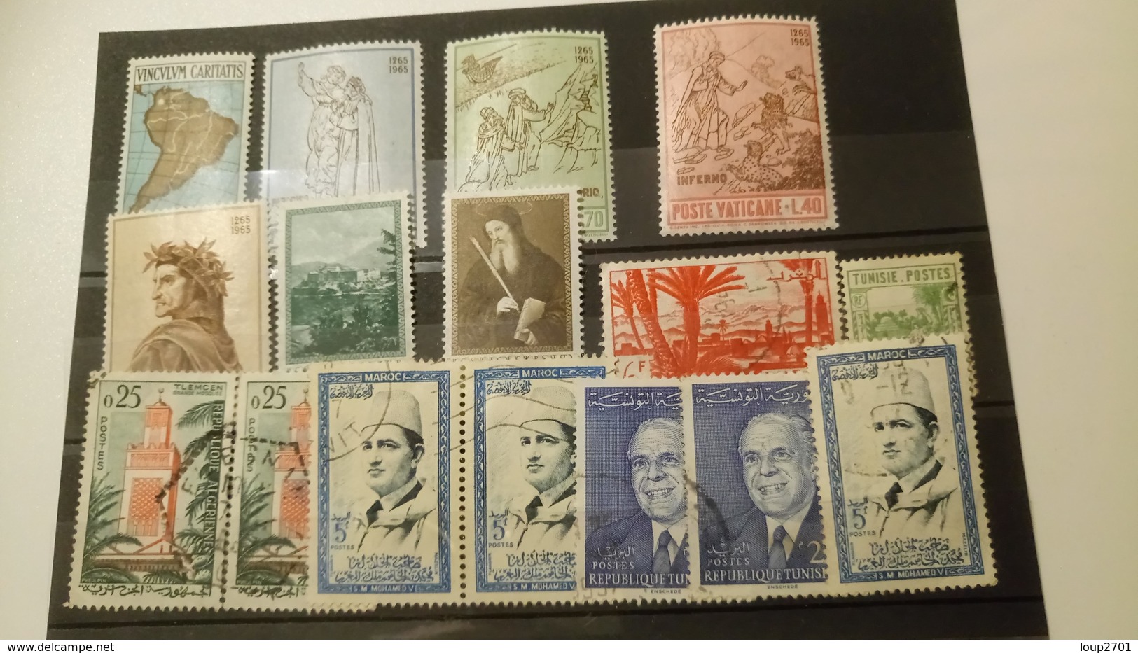 P102 LOT 68 PLAQUETTES TIMBRES MONDE NEUFS / OB  A TRIER COTE++ DÉPART 10€ - Lots & Kiloware (mixtures) - Max. 999 Stamps