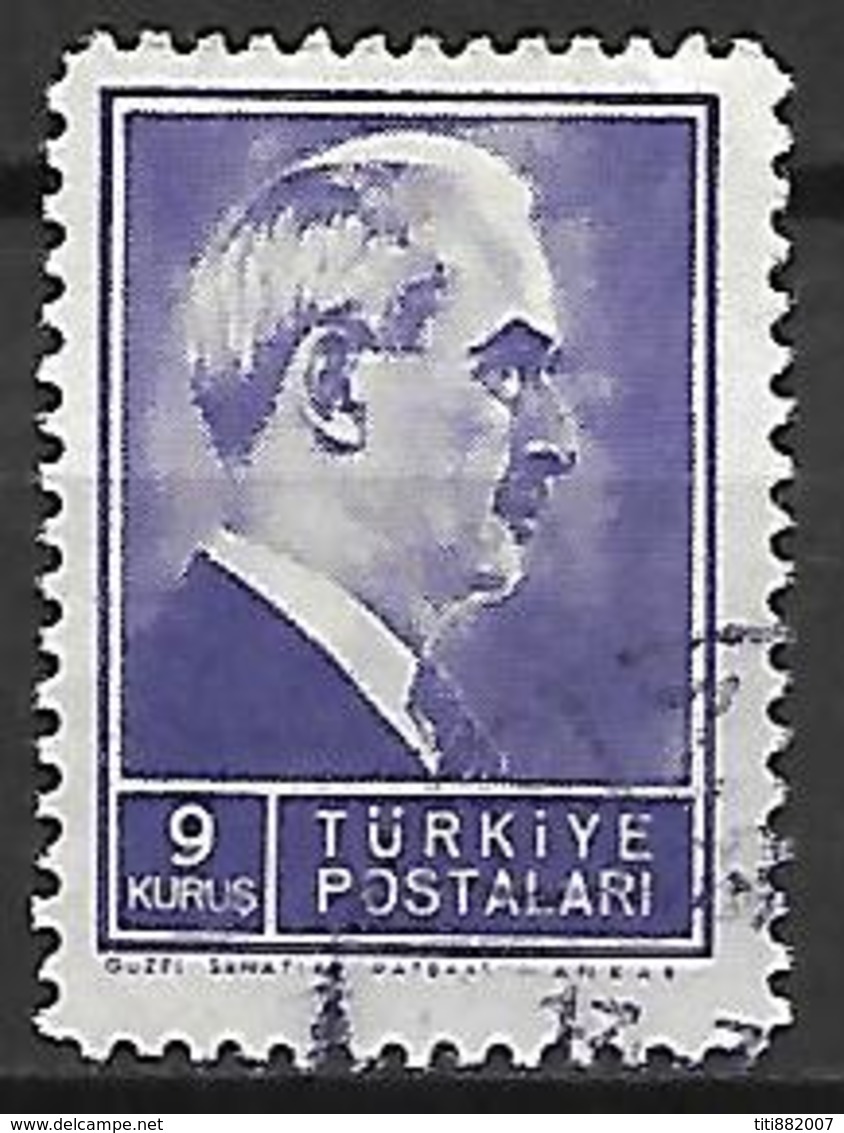 TURQUIE    -   1943.   Y&T N° 1003 Oblitéré. - Oblitérés