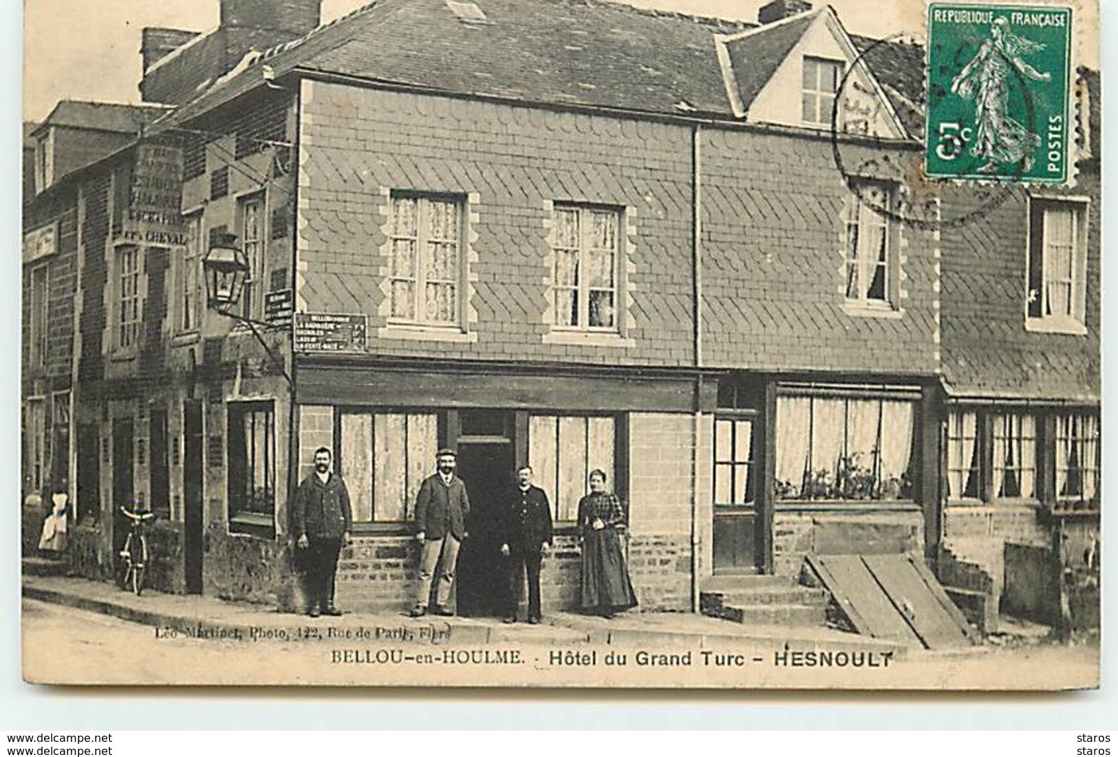 BELLOU-EN-HOULME - Hôtel Du Grand Turc - Hesnoult - Autres & Non Classés