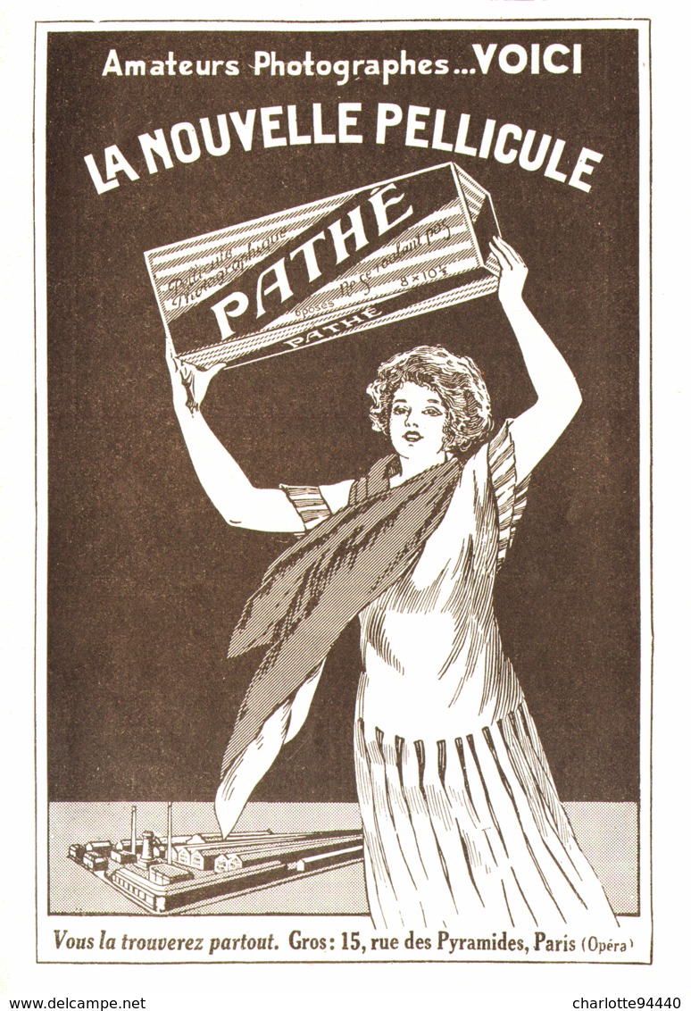 PUB  PELLICULE   " PATHE "    1925 ( 1 ) - Autres & Non Classés