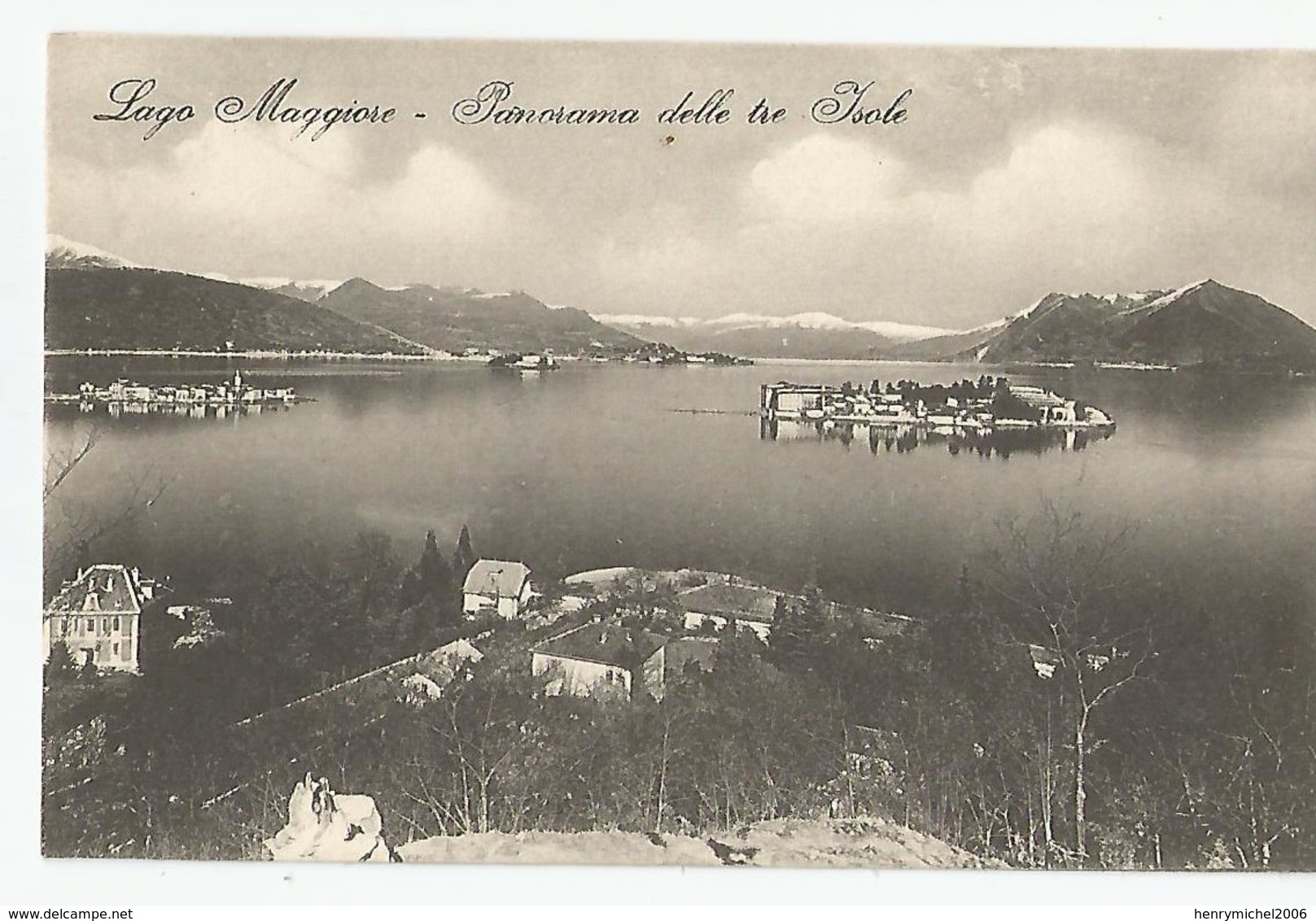 Italie Italia Italy - Piemonte Verbania Lago Maggiore Panorama Delle Tre Isole Ed Luigi Grisoni - Verbania