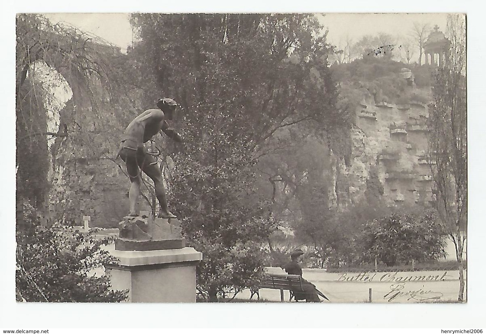 Paris 75 Les Buttes Chaumont 1905 - Parks, Gärten