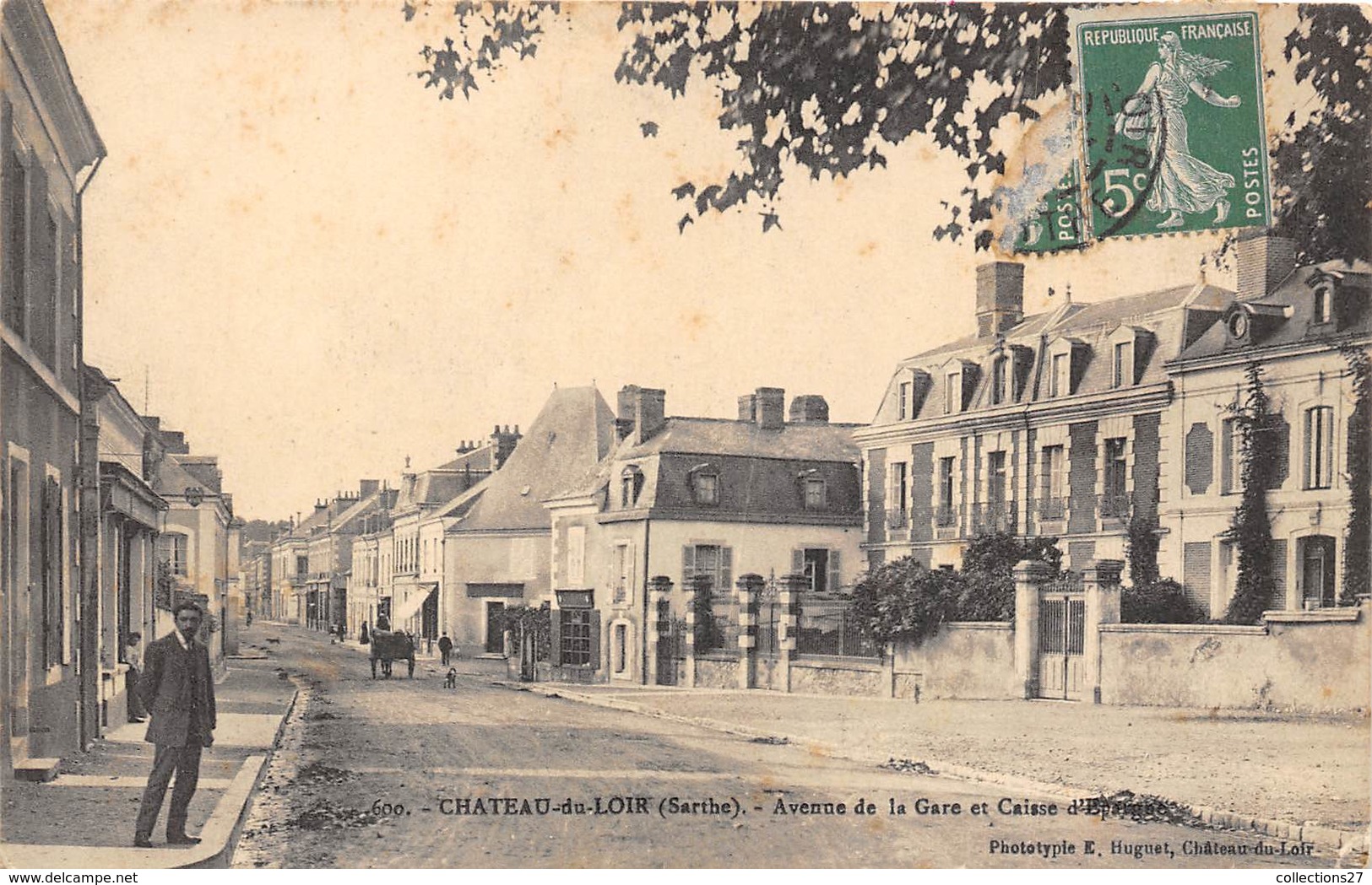 72-CHATEAU-DU-LOIR- AVENUE DE LA FGARE ET CAISSE D'EPARGNE - Chateau Du Loir