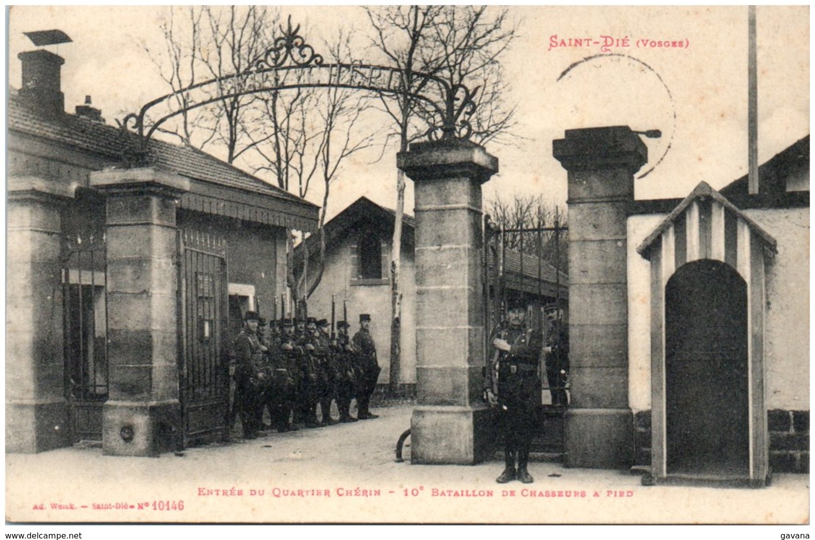 88 SAINT-DIE - Entrée Du Quartier Chérin - 10ème Bataillon De Chasseurs à Pied - Saint Die