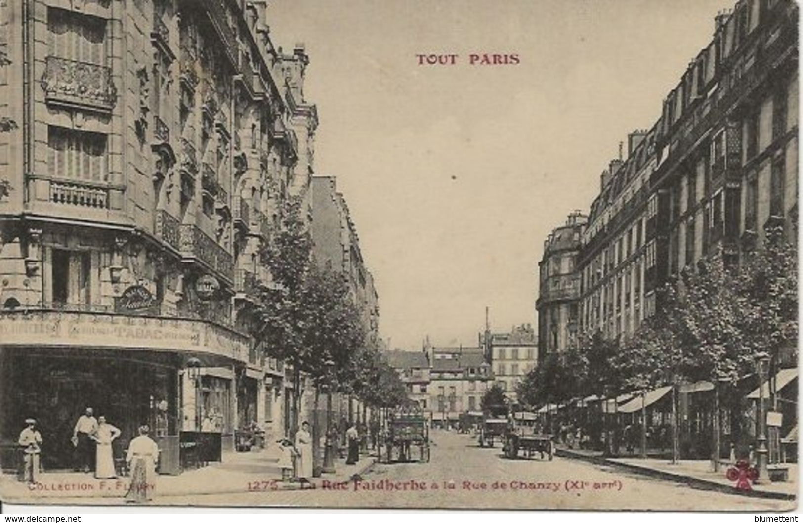 CPA 1275 TOUT PARIS - Rue Faidherbe à La Rue Chanzy (XIème Arrt.) Coll. FLEURY - Arrondissement: 11