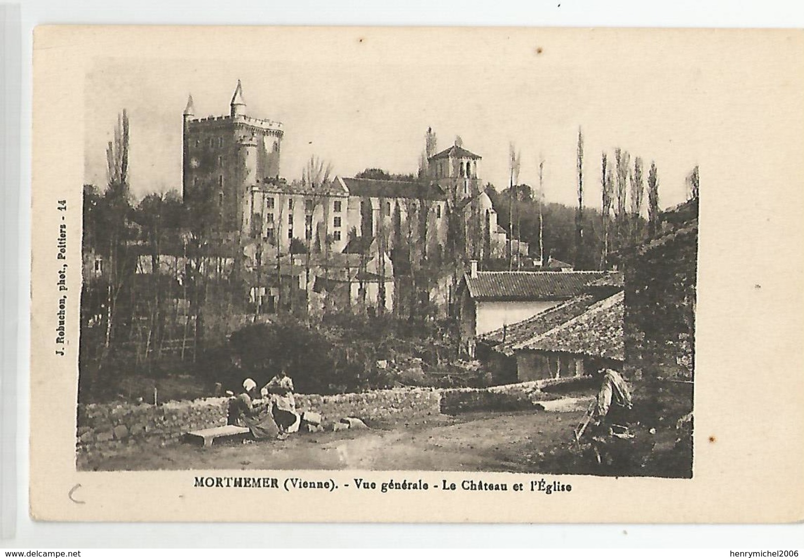 86 Vienne - Morthemer Vue Chateau Et église Ed Robuchon Poitiers - Autres & Non Classés