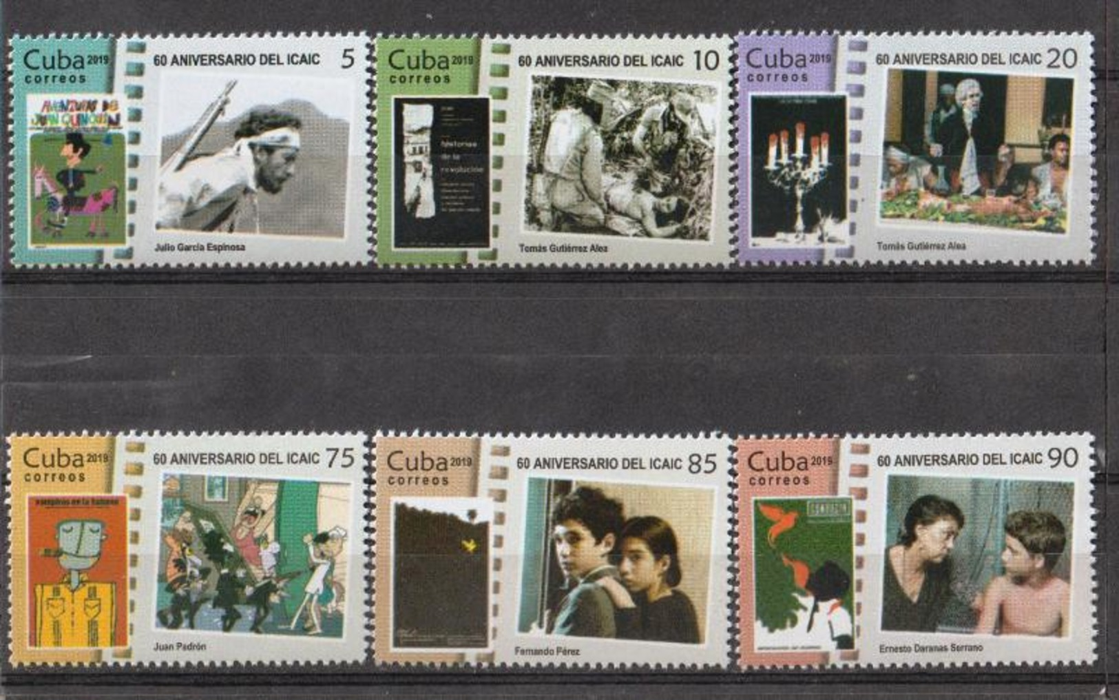 Cuba 2019 60th Anniversary Of Movie Institute(ICAIC) 6v MNH - Nuevos