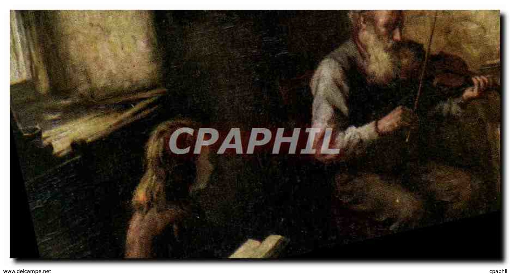 CPA The Ofl Fiddler Violon - Peintures & Tableaux