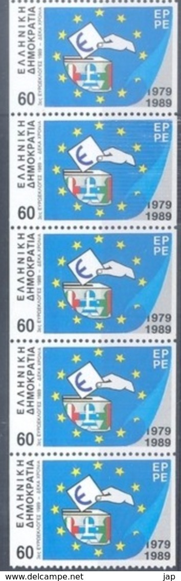 1989: Greece - European Elections + European Council - Europa Meelopers / European Symphaty Issues _ MNH (**) - Neufs